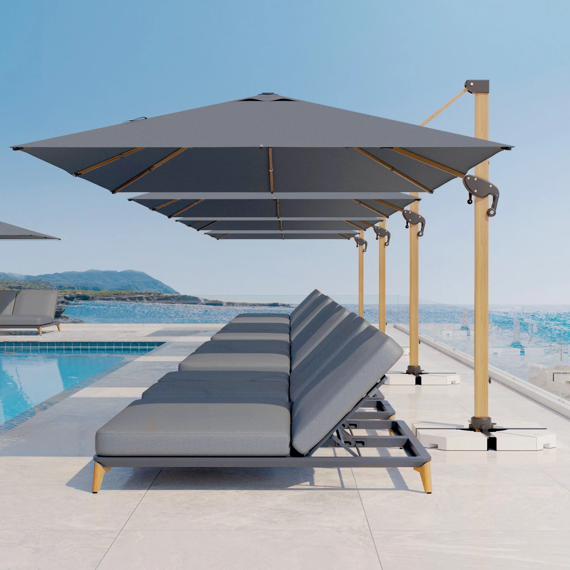 Parasol déporté Yucatan (L4 x 3m) - Image 24