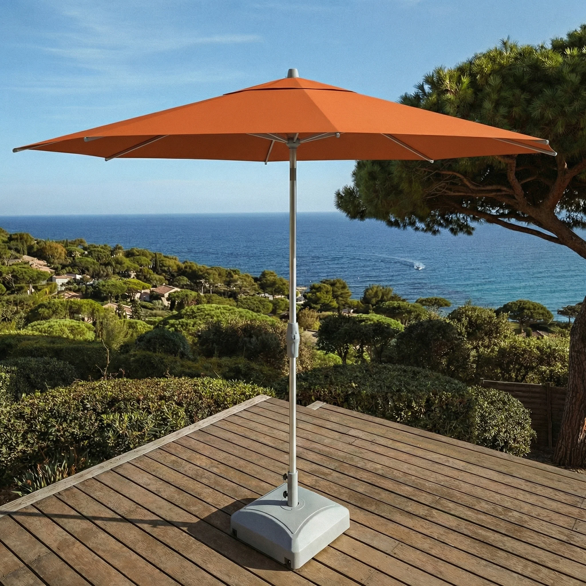 Parasol professionnel rond Elyra (D3.3m)