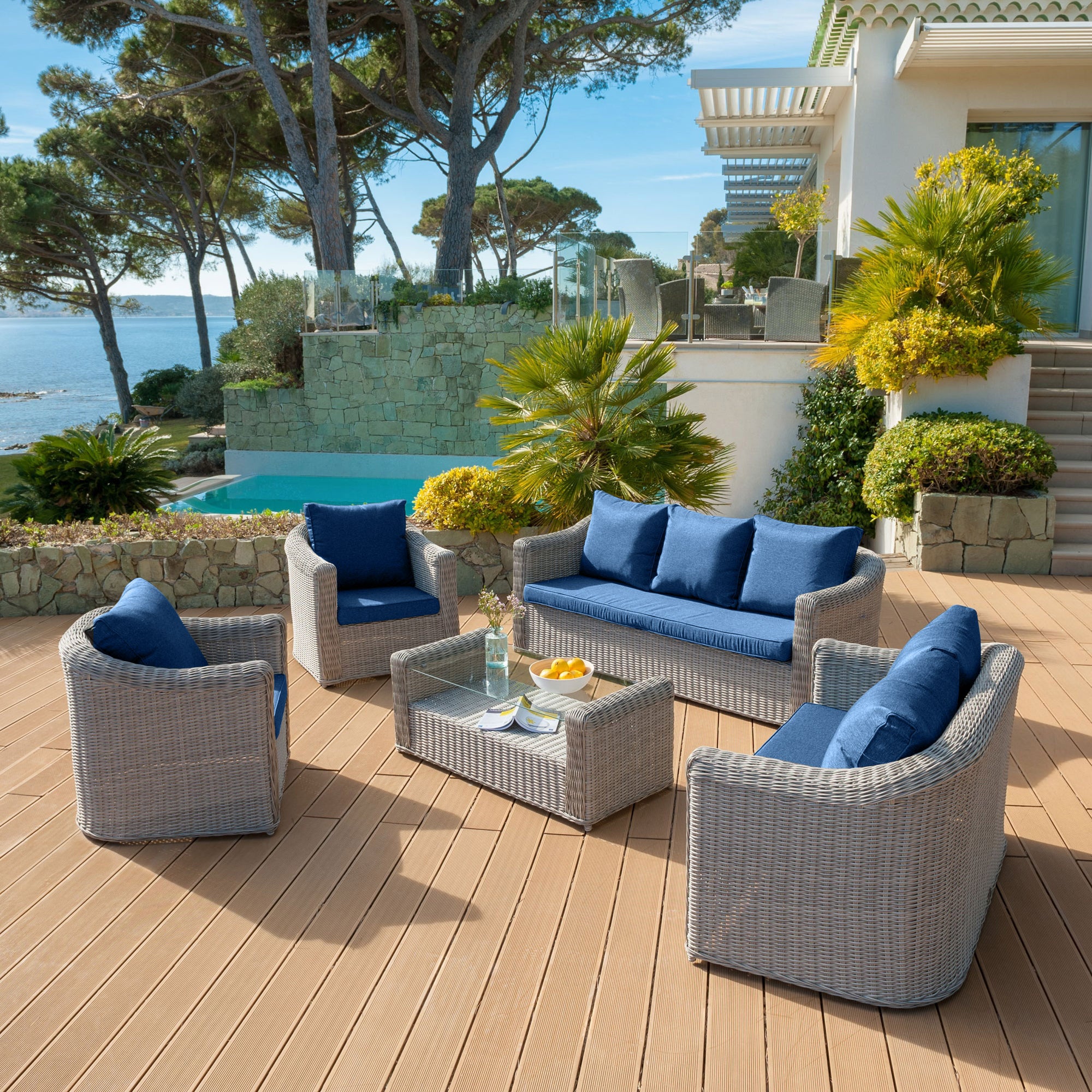 Coussins de remplacement pour salon de jardin Calvi 5 places - Image 20
