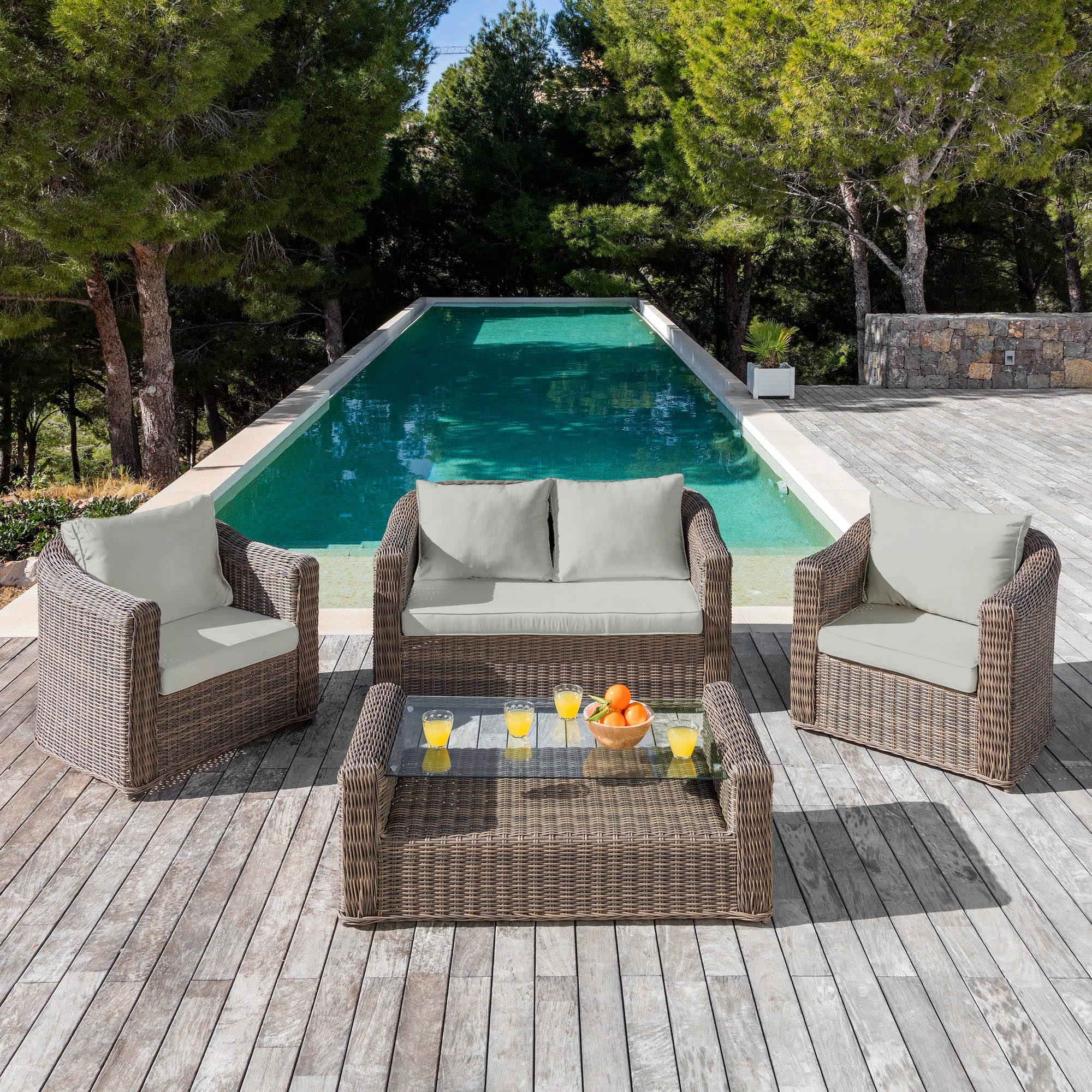 Coussins de remplacement pour salon de jardin Calvi 5 places - Image 32