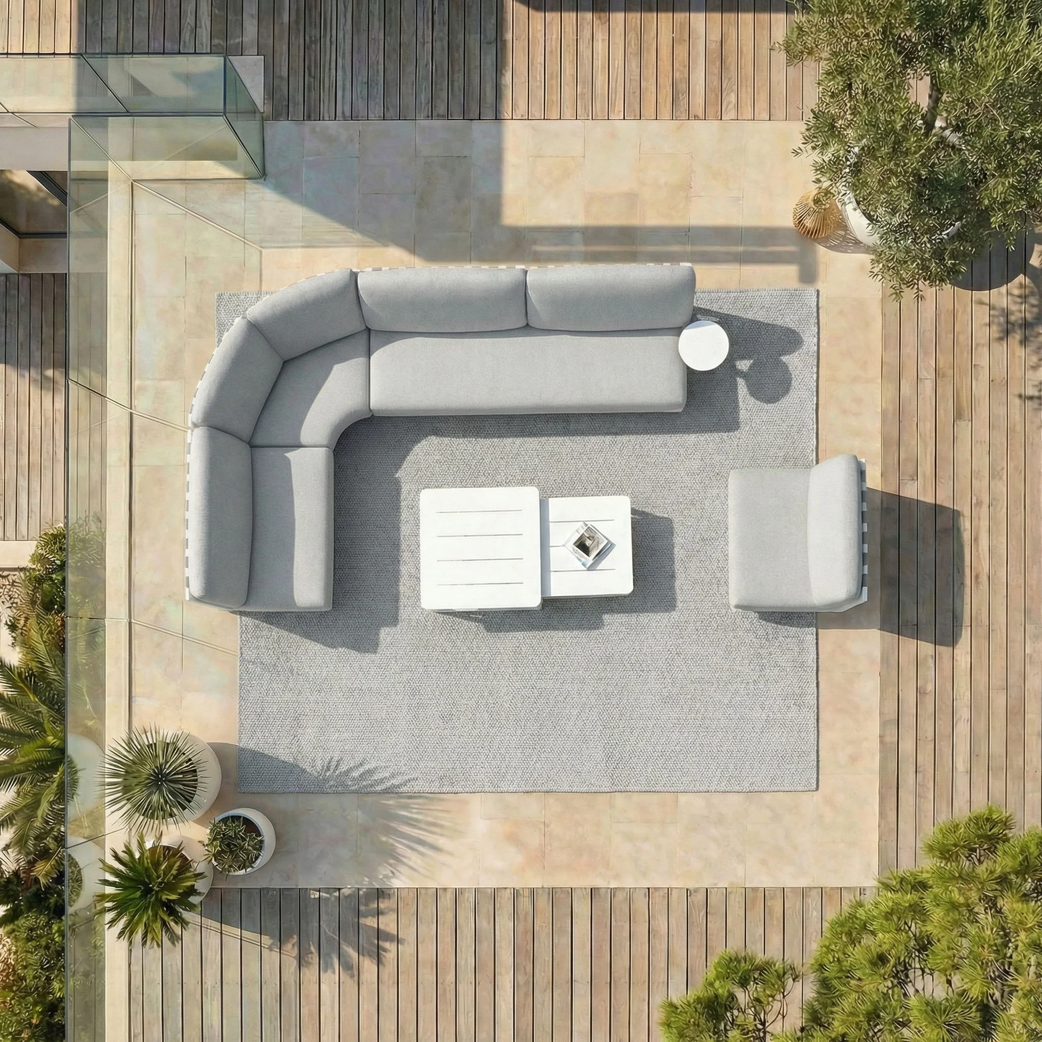 Salon de jardin d'angle Long Beach - 5 places - Image 11