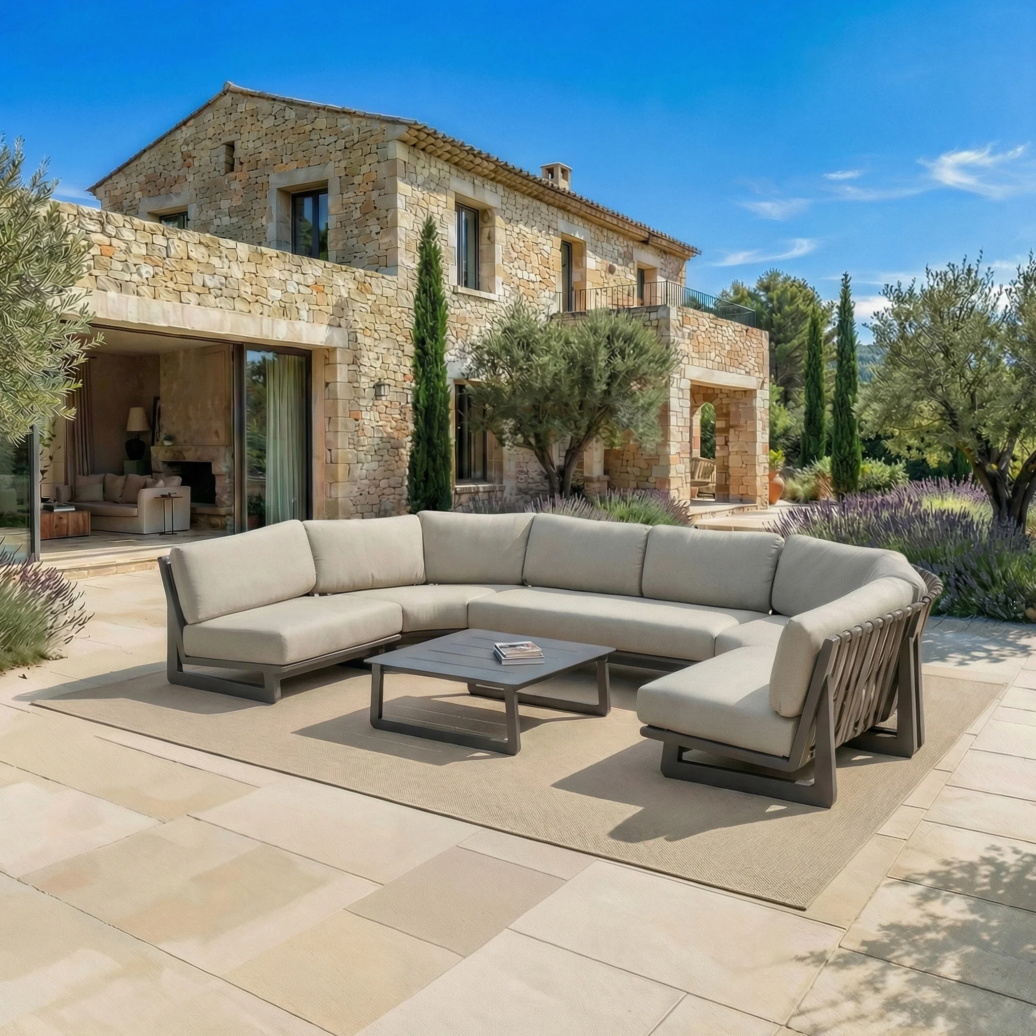 Salon de jardin d'angle Long Beach - 6 places - Image 2