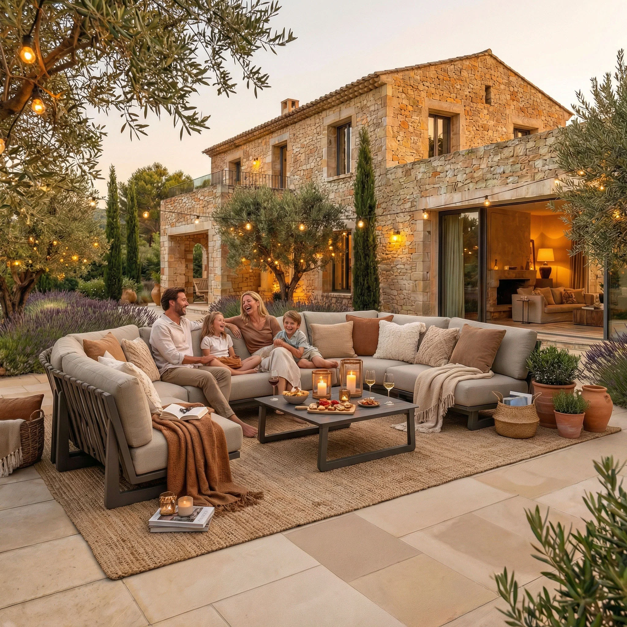 Salon de jardin d'angle Long Beach - 6 places - Image 3