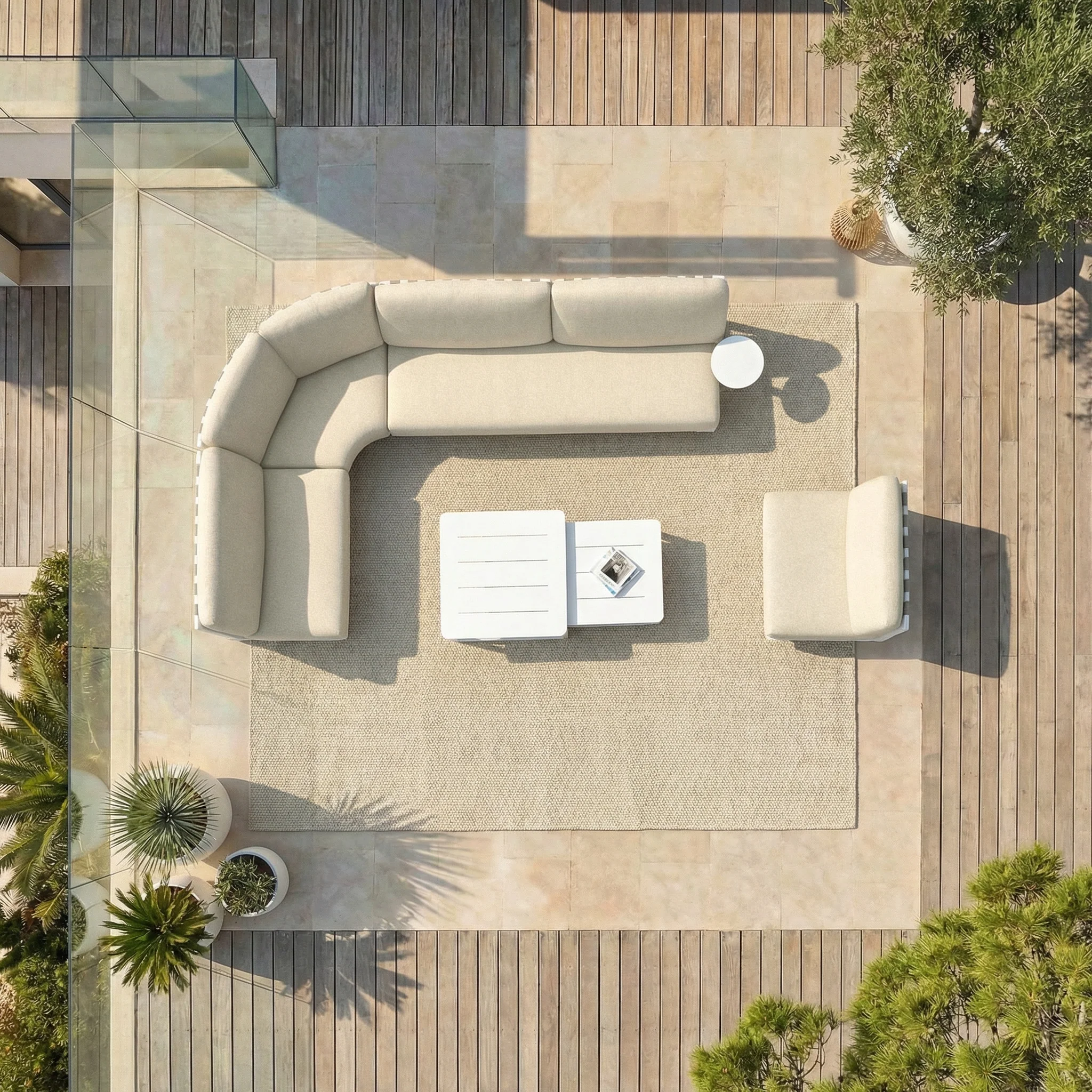 Salon de jardin d'angle Long Beach - 6 places - Image 19