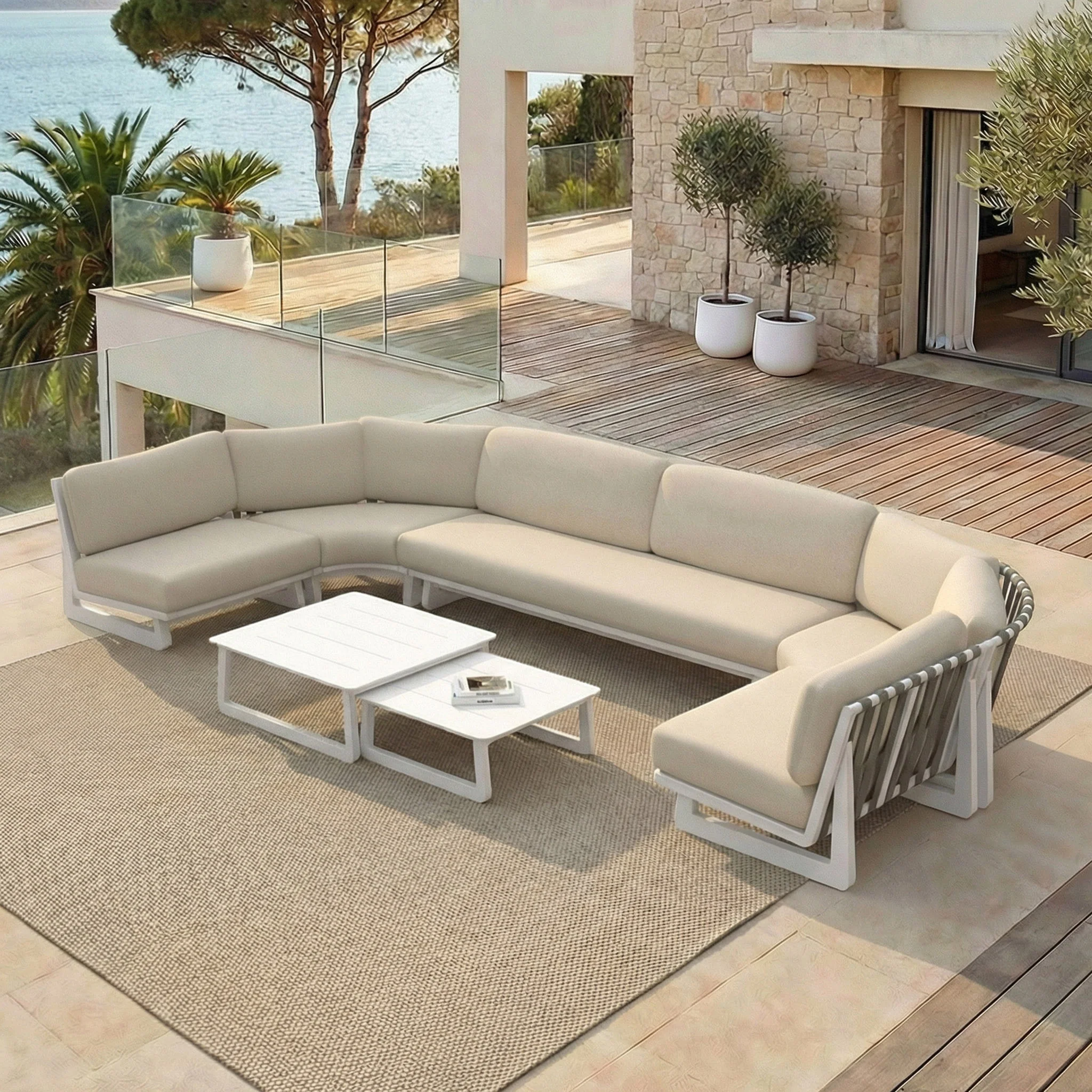 Salon de jardin d'angle Long Beach - 7 places - Image 11