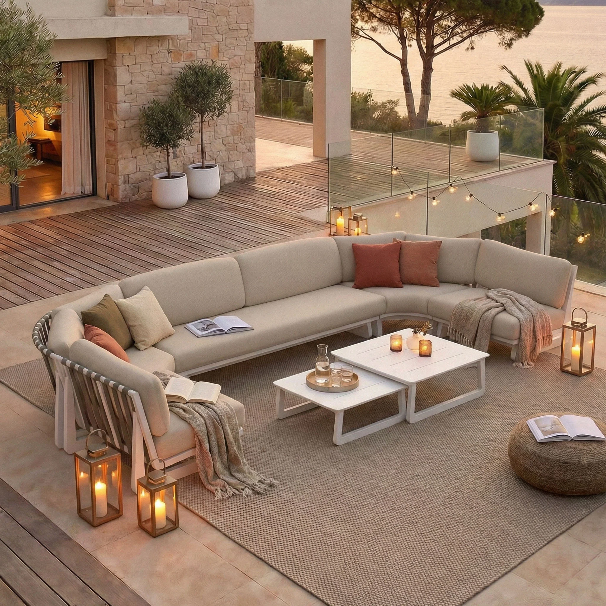 Salon de jardin d'angle Long Beach - 7 places - Image 13