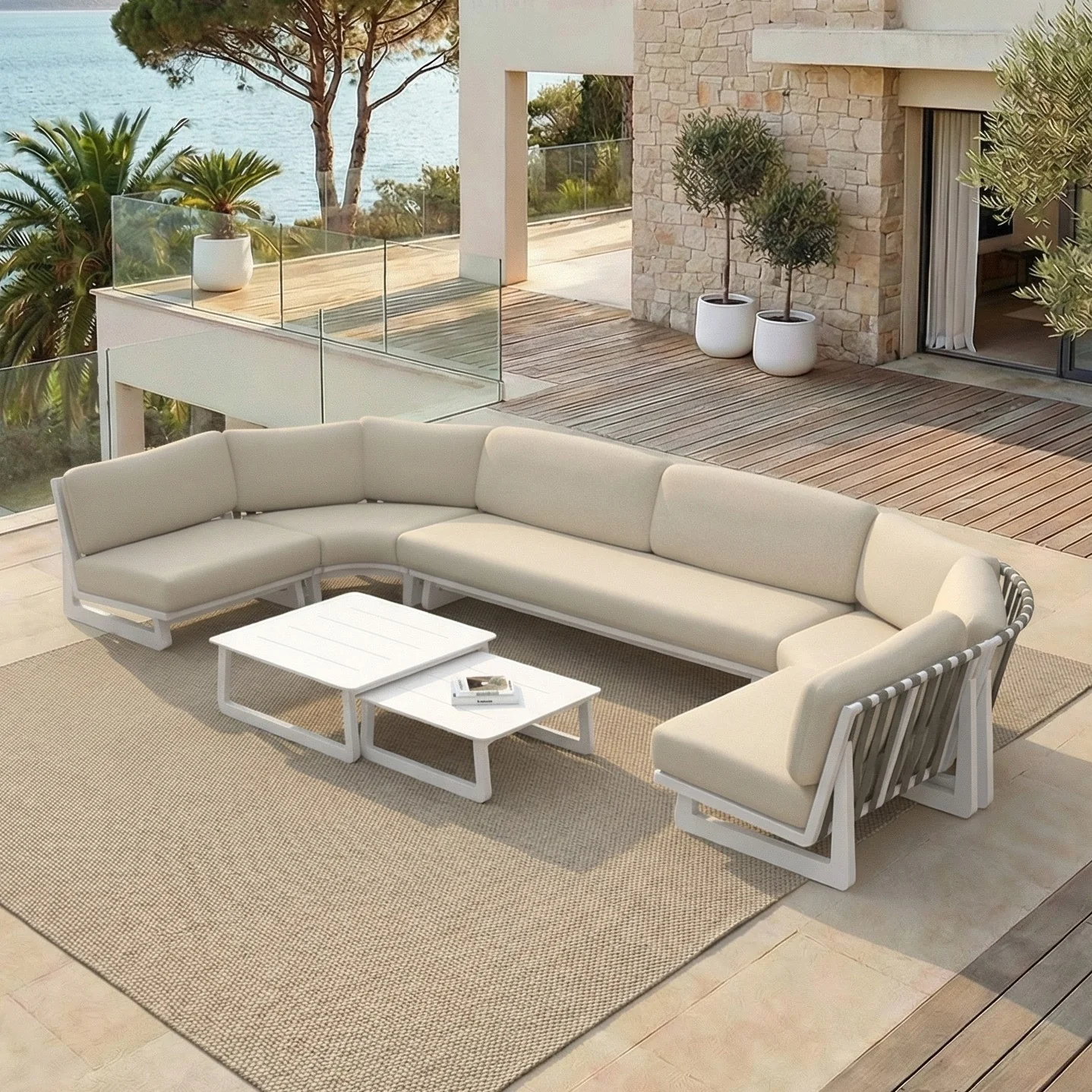 Salon de jardin d'angle Long Beach - 7 places - Image 21