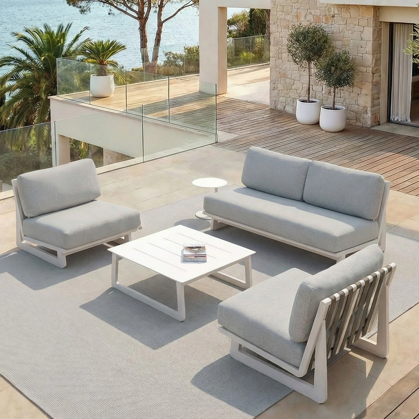Salon de jardin Long Beach - 4 places - Image 2
