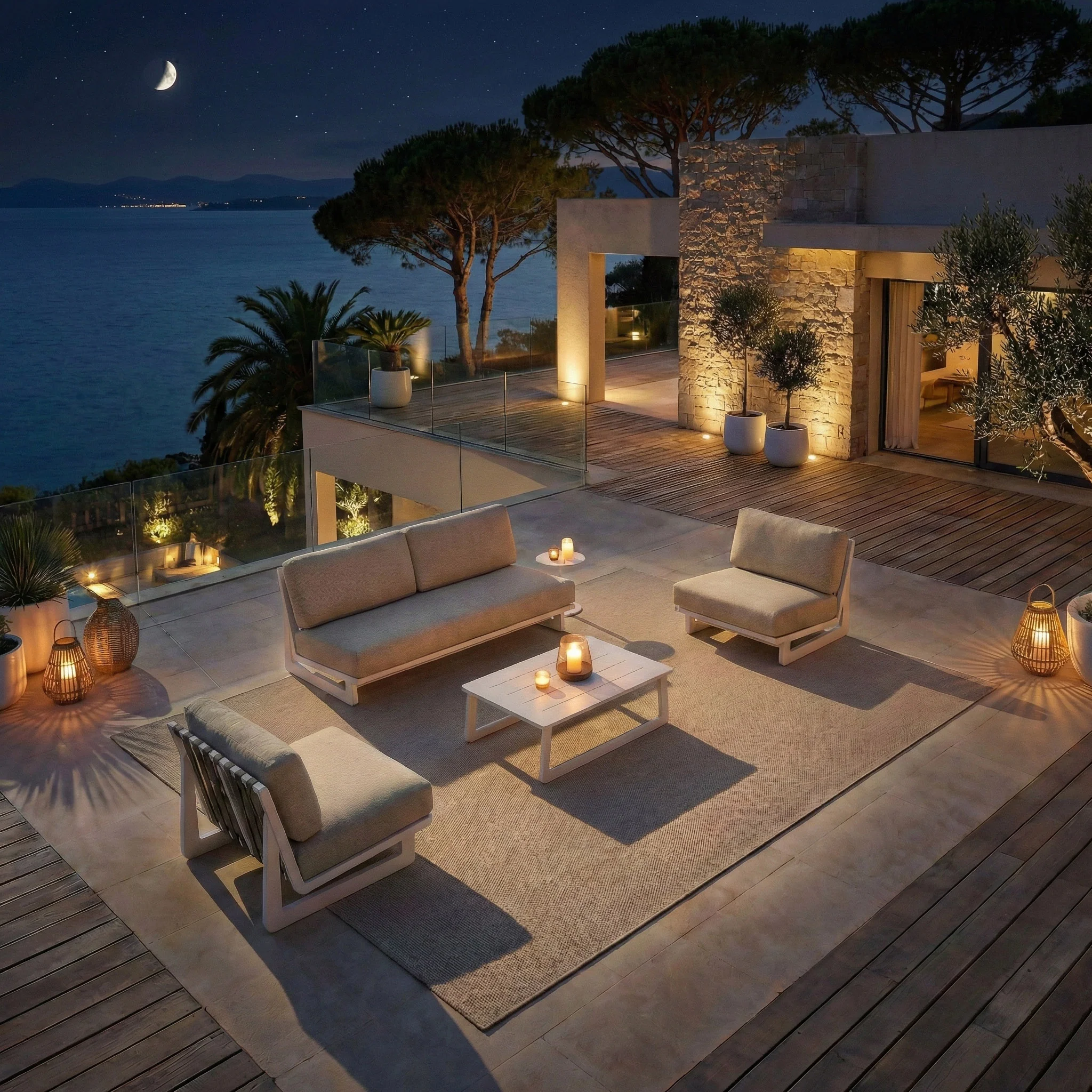 Salon de jardin Long Beach - 4 places - Image 3