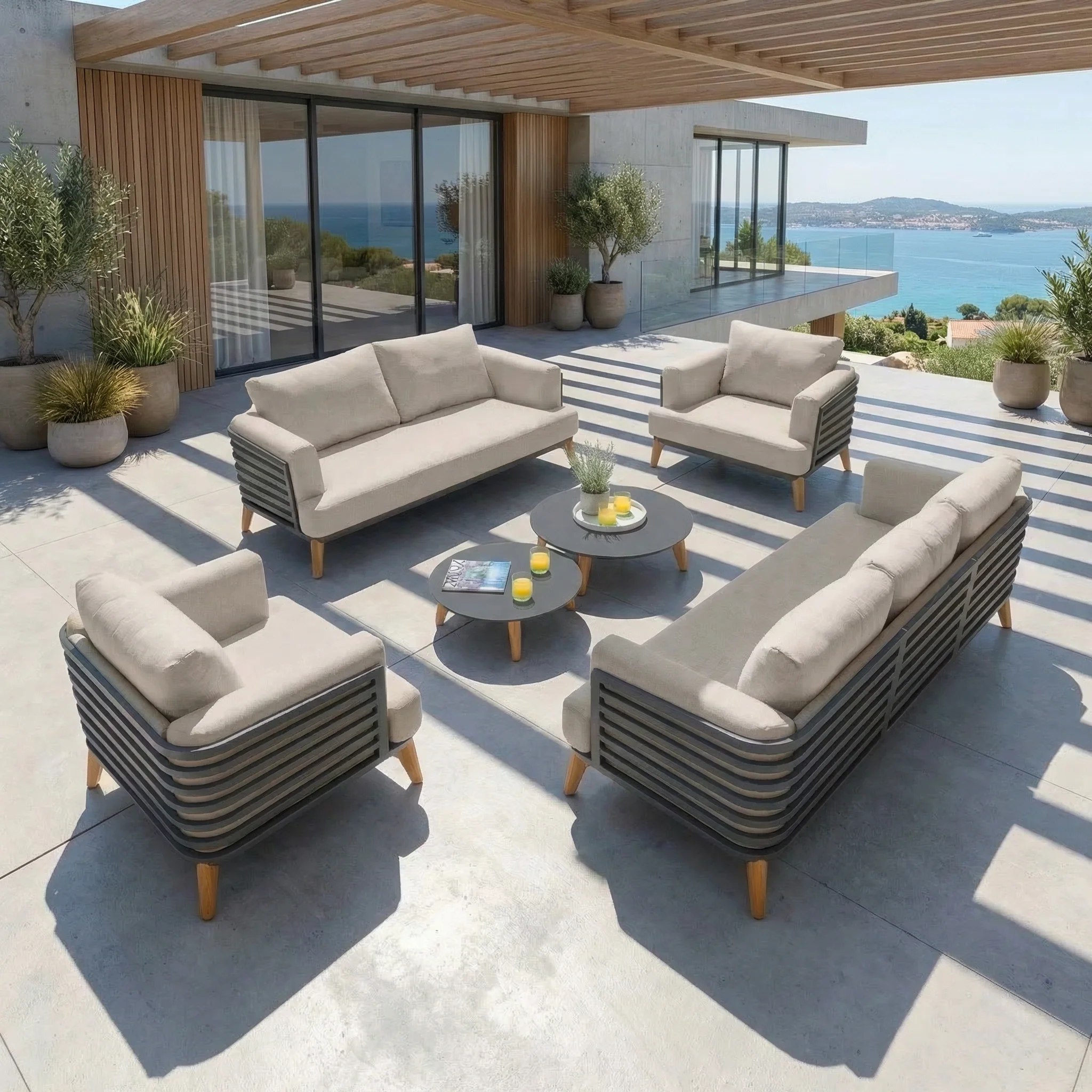 Salon de jardin Monte Carlo - 7 places - Image 3