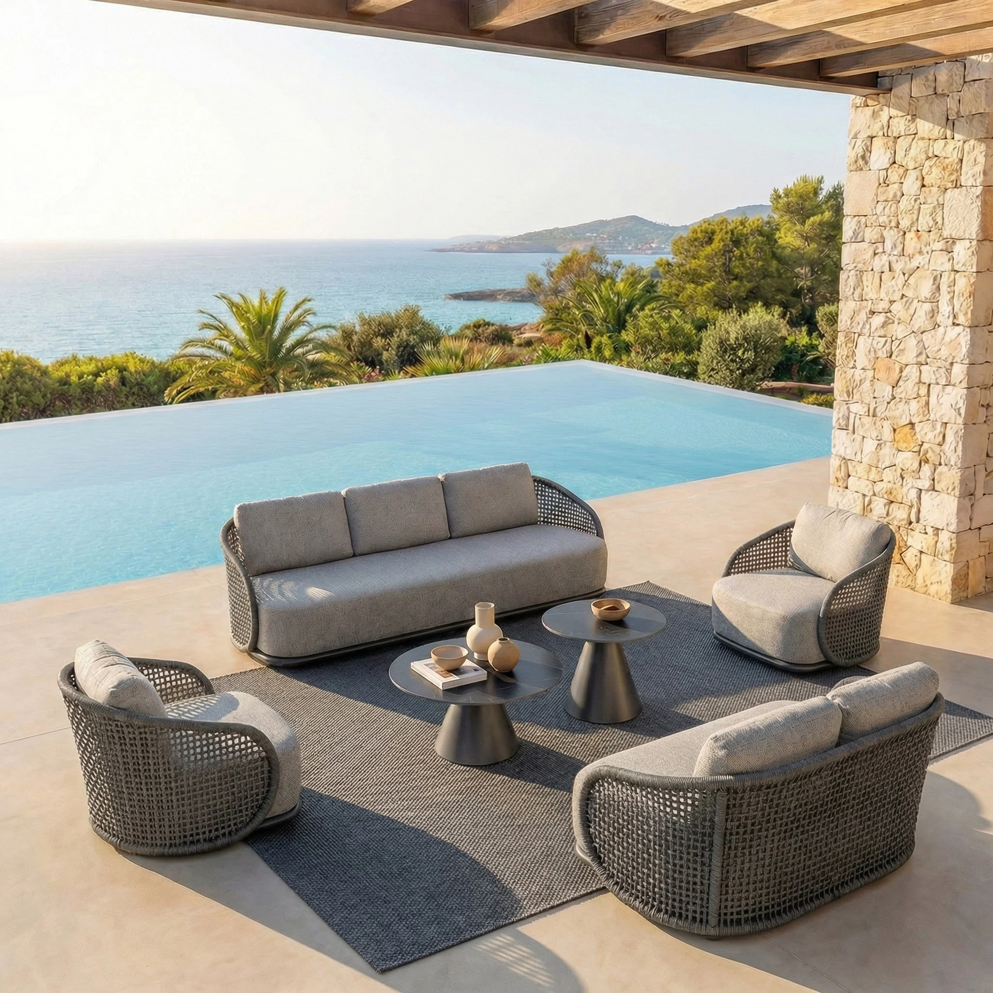 Salon de jardin Riviera - 7 places - Image 3
