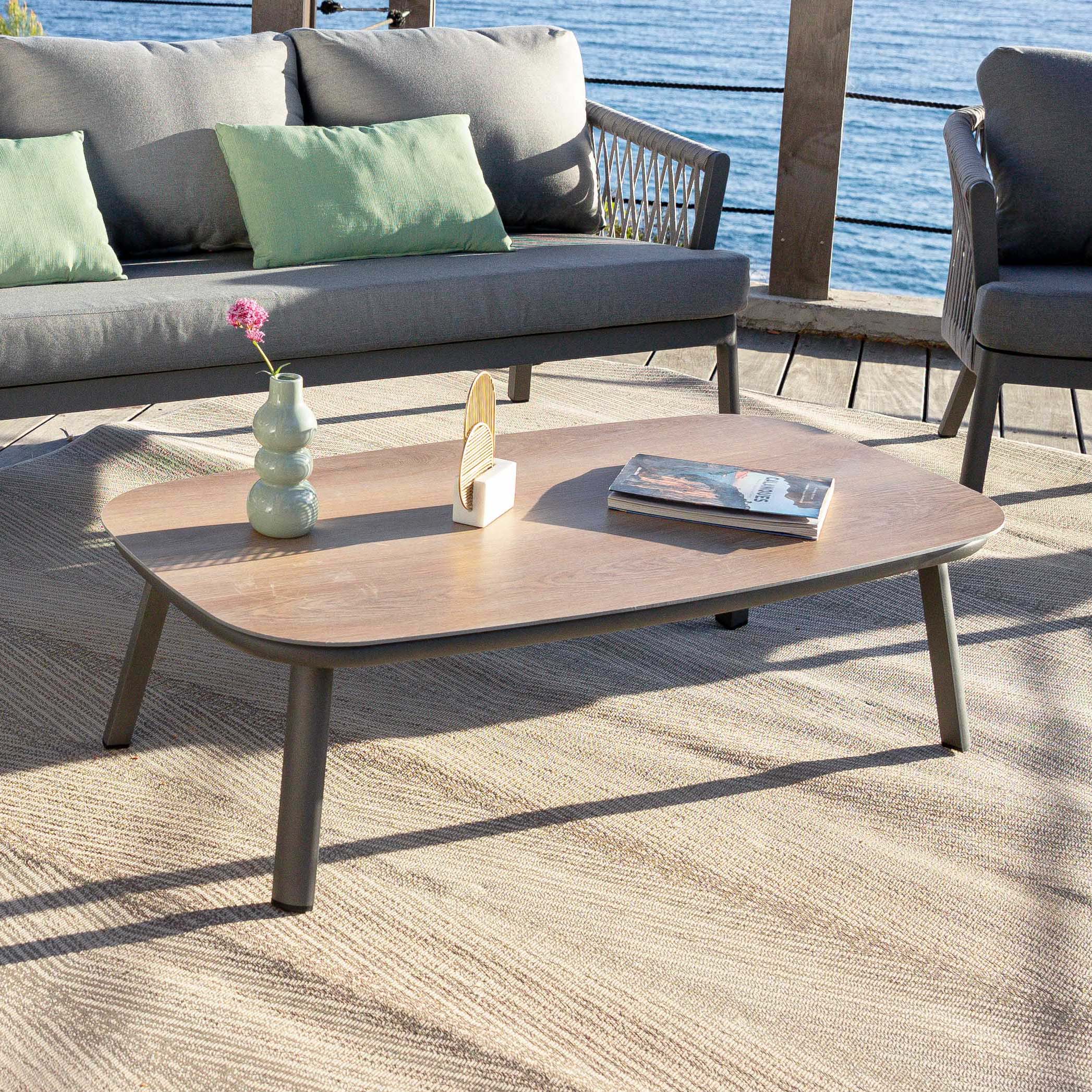 Table basse de jardin rectangulaire Amalfi 115x60cm - Image 8