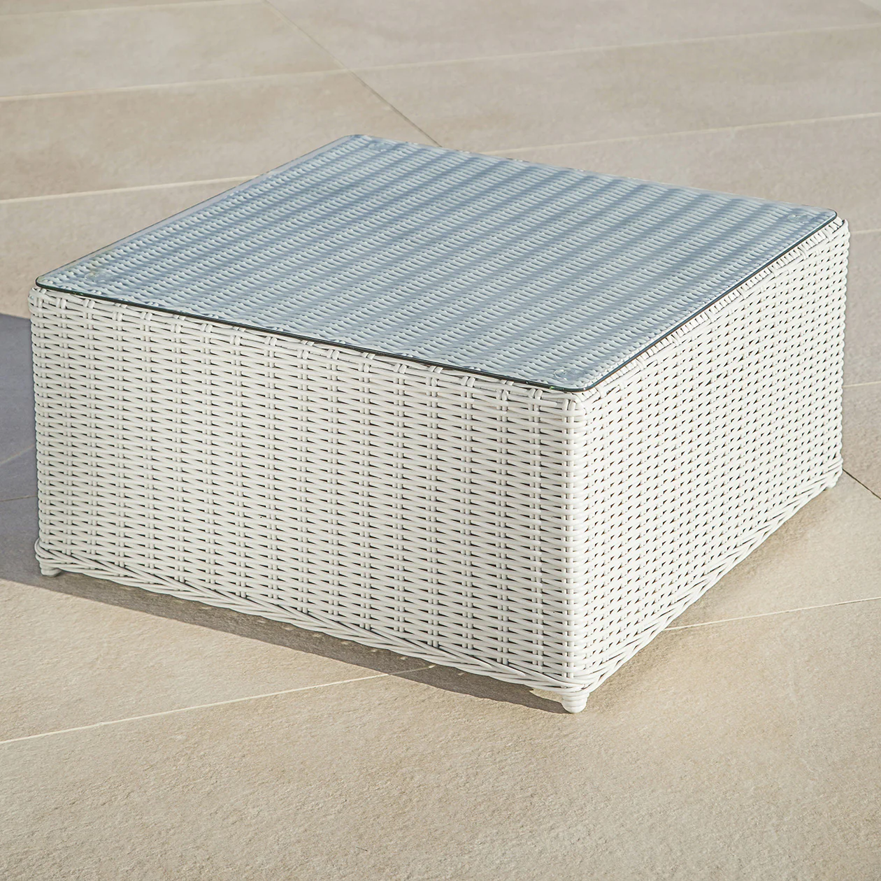Table basse de jardin carré Calvi 70x70cm - Image 3
