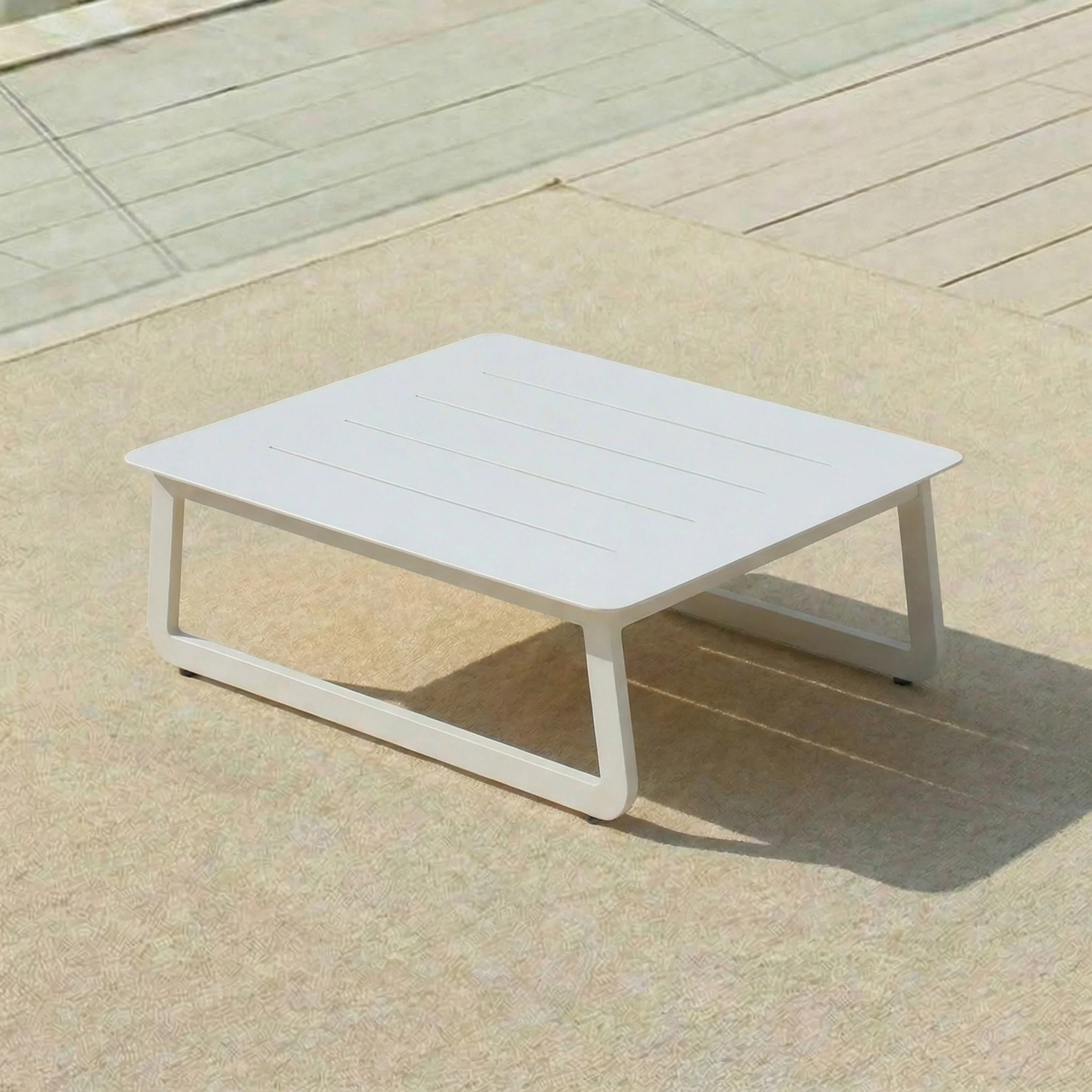 Table basse de jardin Long Beach (70x70 cm)