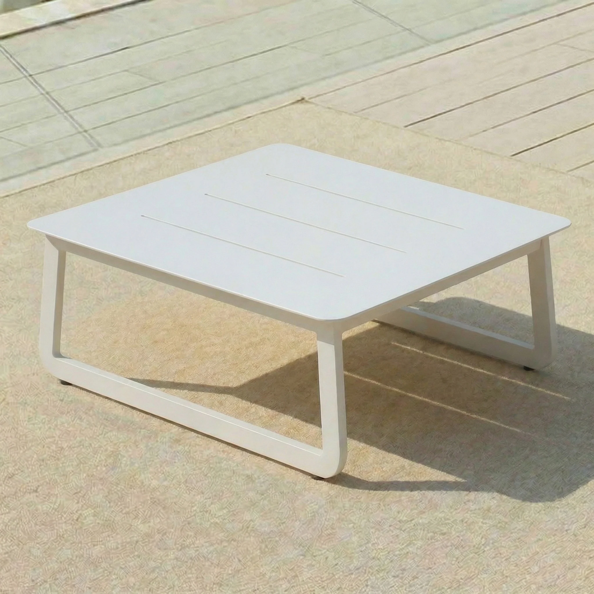Table basse de jardin Long Beach (85x85cm)