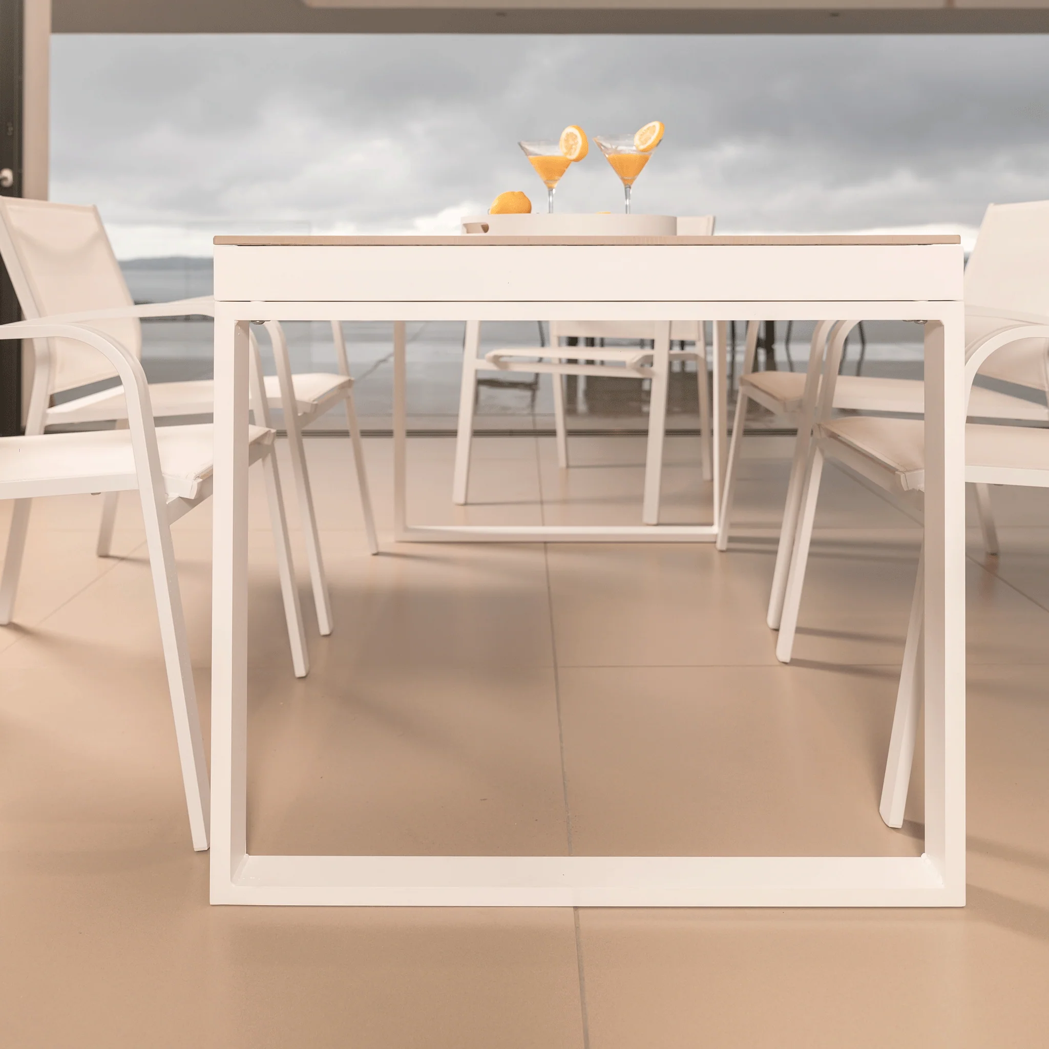 Table de jardin 6 places Aluminium/Céramique Kore (150 x 72 cm) - Image 13