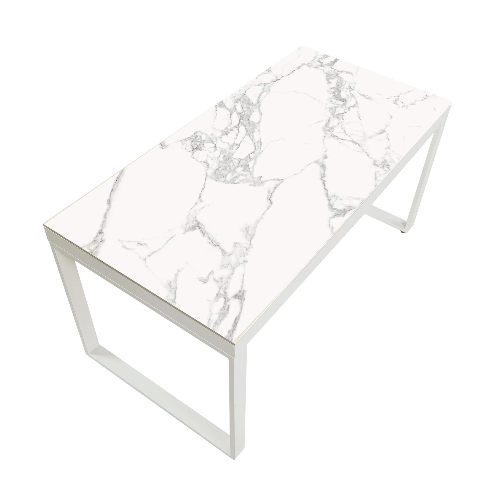 Table de jardin 6 places Aluminium/Céramique Kore (150 x 72 cm) - Image 5