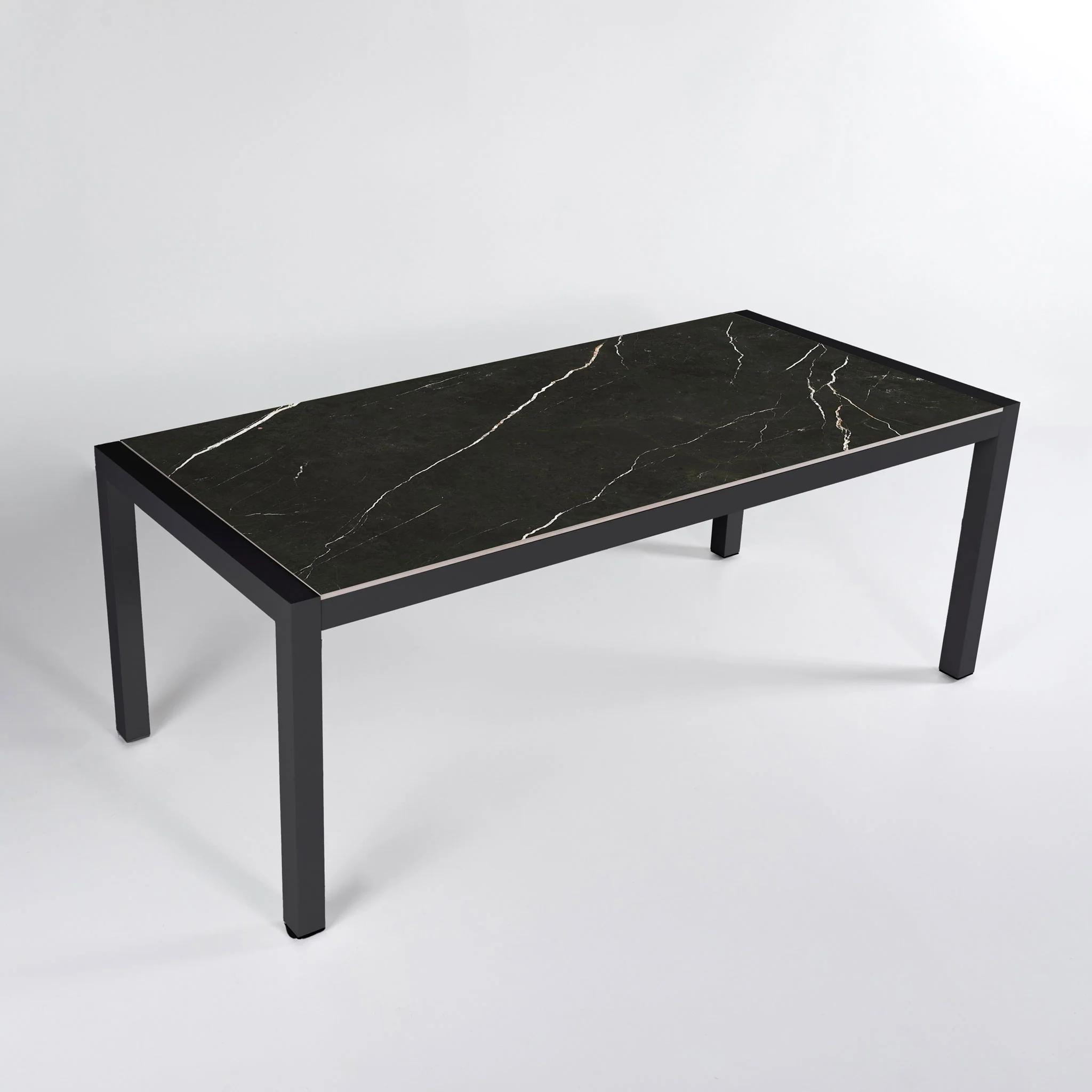 Table de jardin 8 places Aluminium/Céramique Modena (180 x 90cm) - Image 3