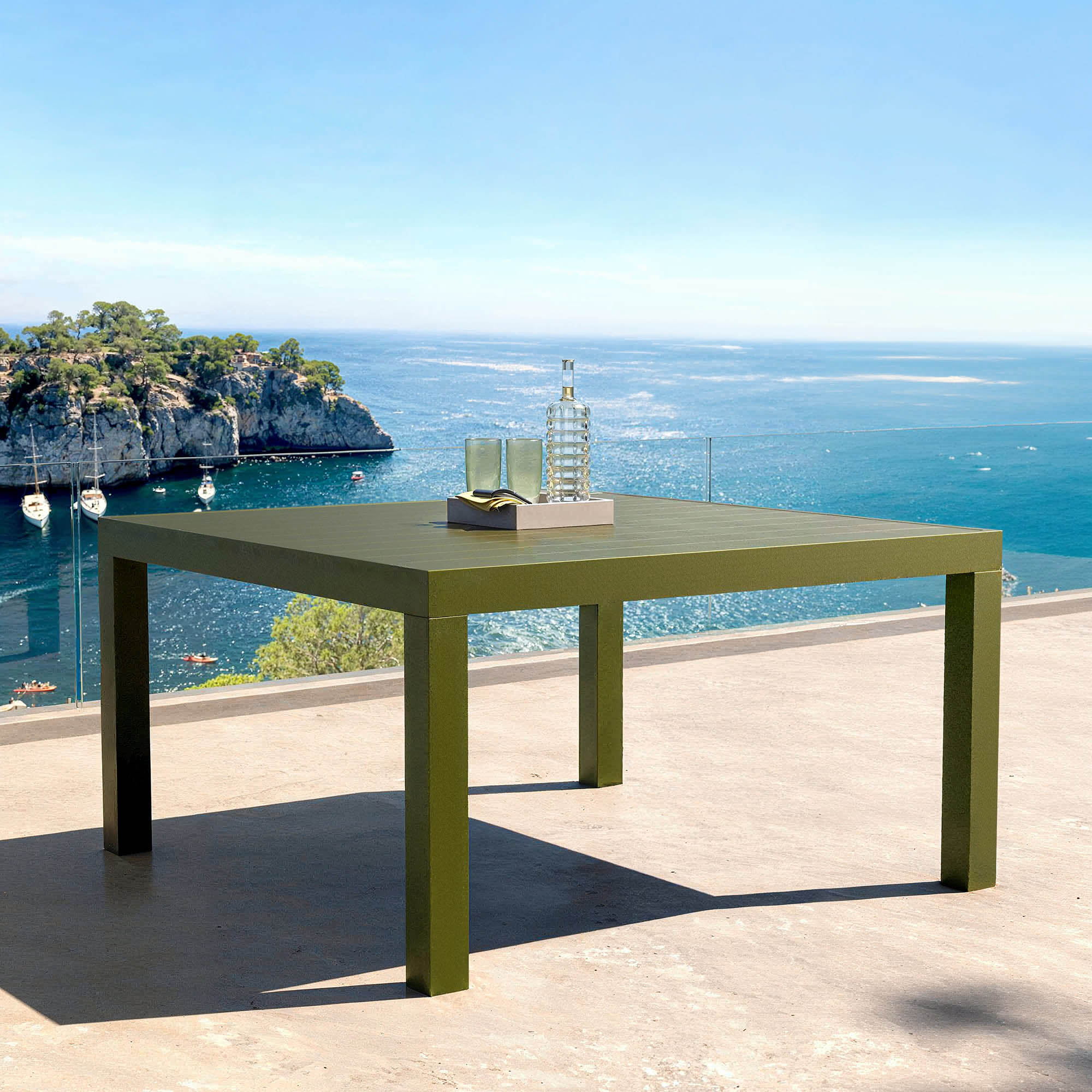 Table de jardin 8 places Aluminium Murano (136 x 136 cm) - Image 12