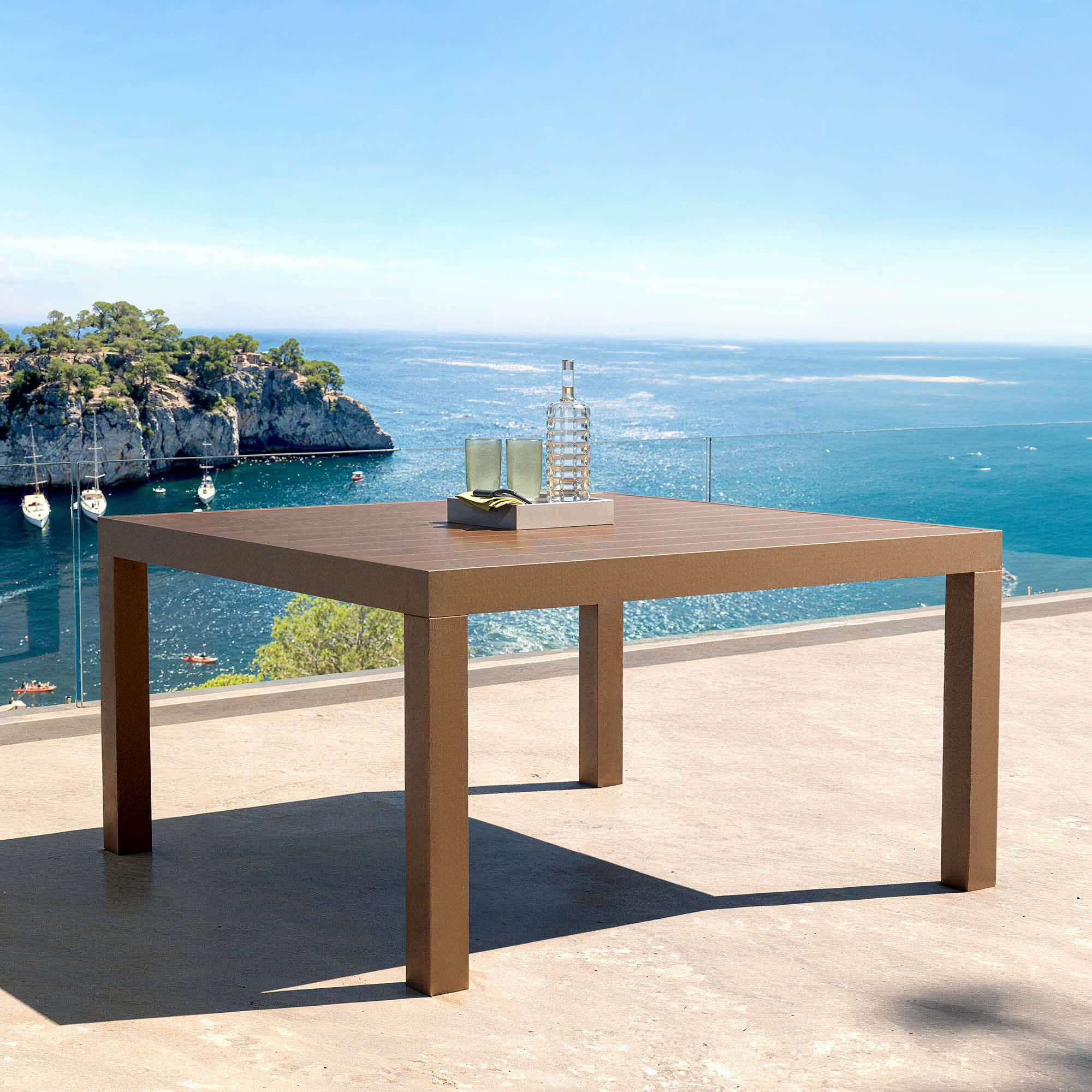 Table de jardin 8 places Aluminium Murano (136 x 136 cm) - Image 20