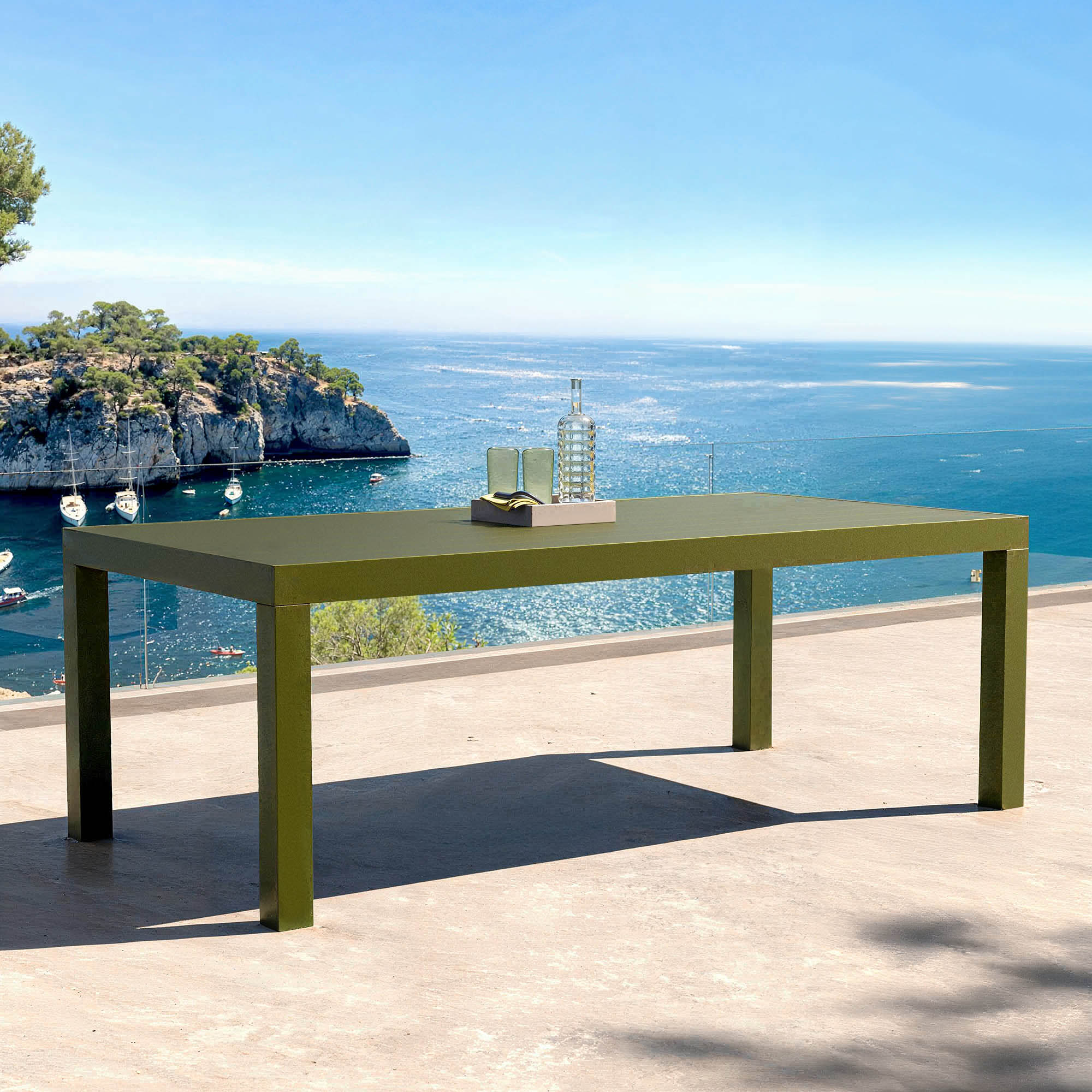 Table de jardin 8 places Aluminium Murano (210 x 100 cm) - Image 9