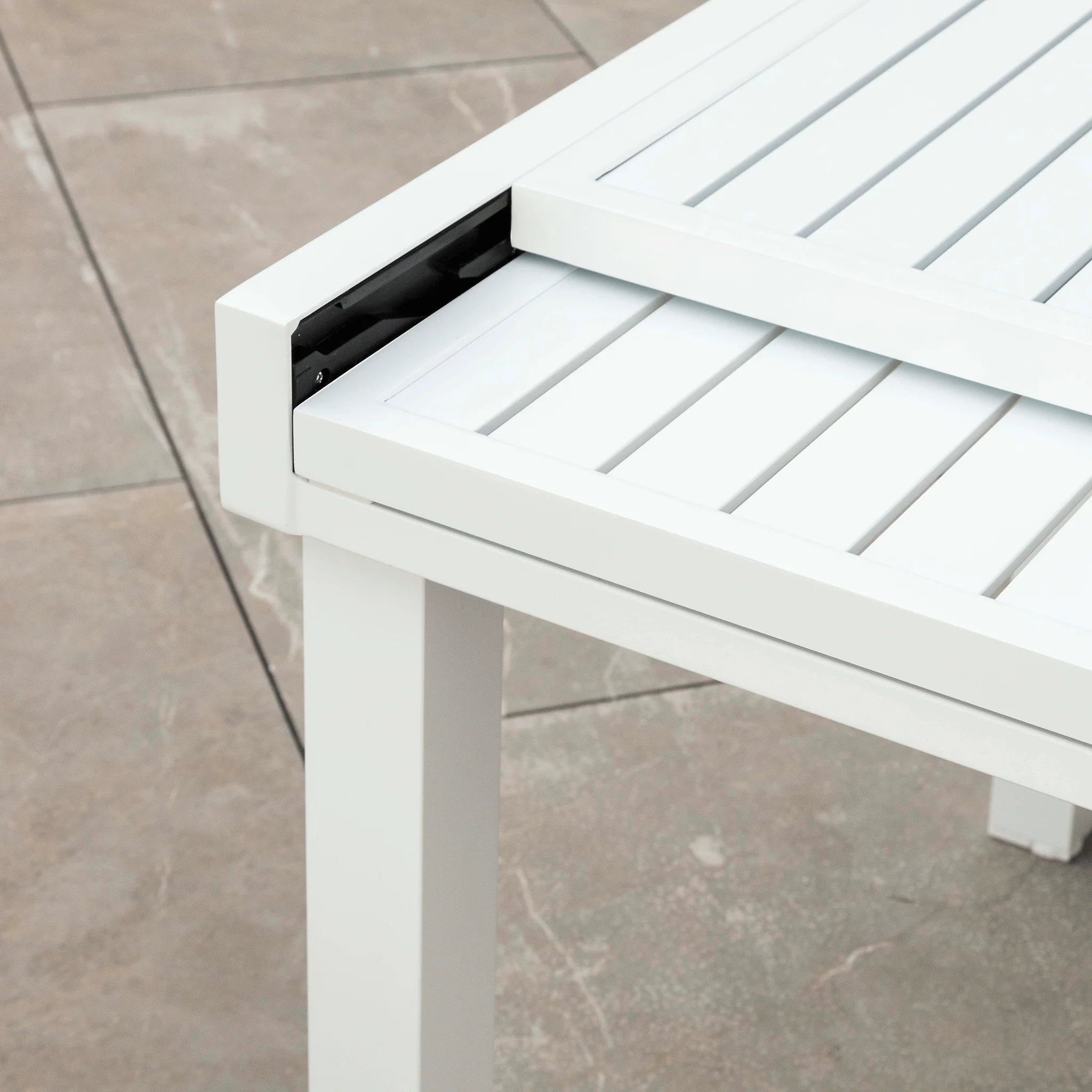 Table de jardin extensible 10 places Aluminium Murano (270 x 90 cm) - Image 10