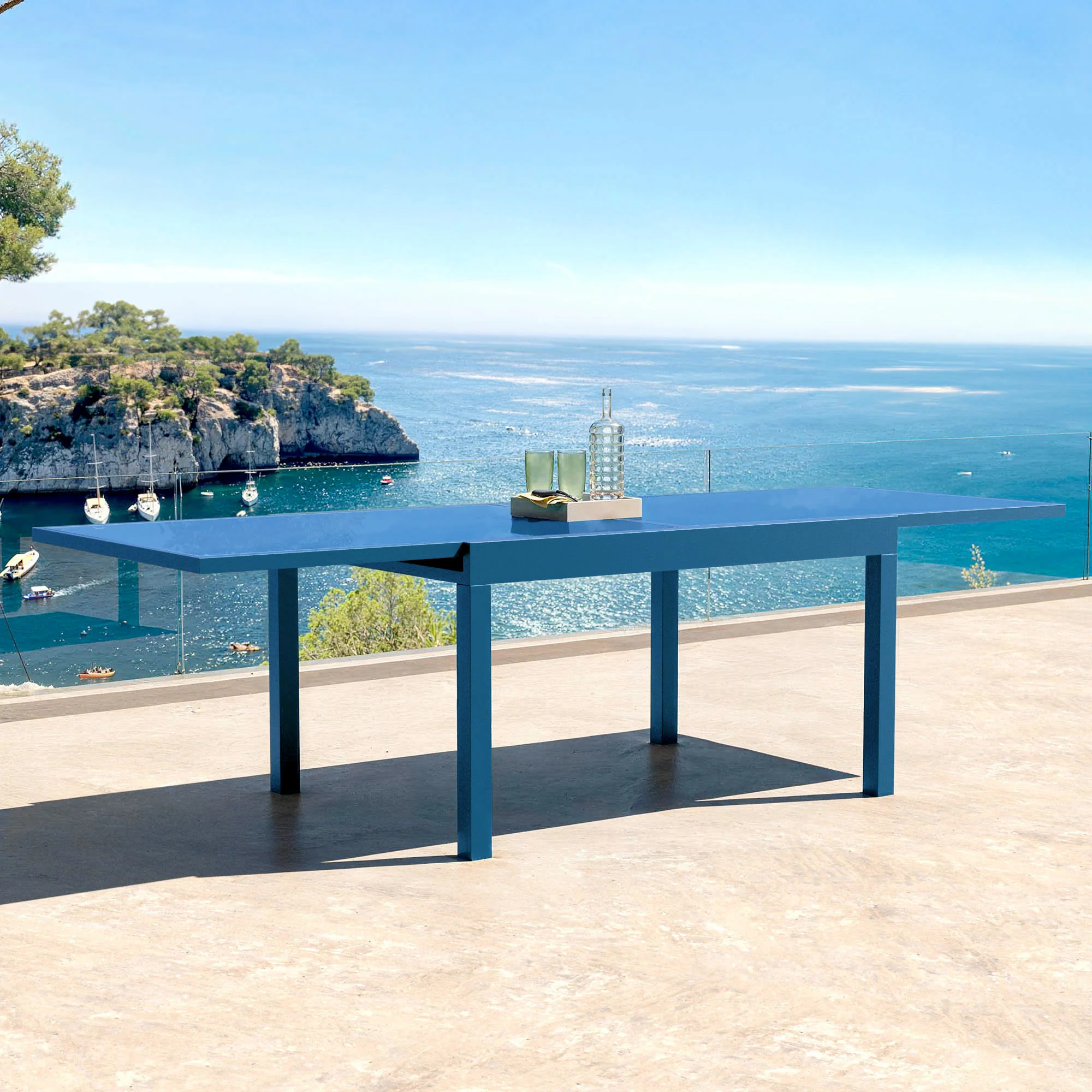 Table de jardin extensible 10 places en verre Murano (270 x 90 cm) - Image 23