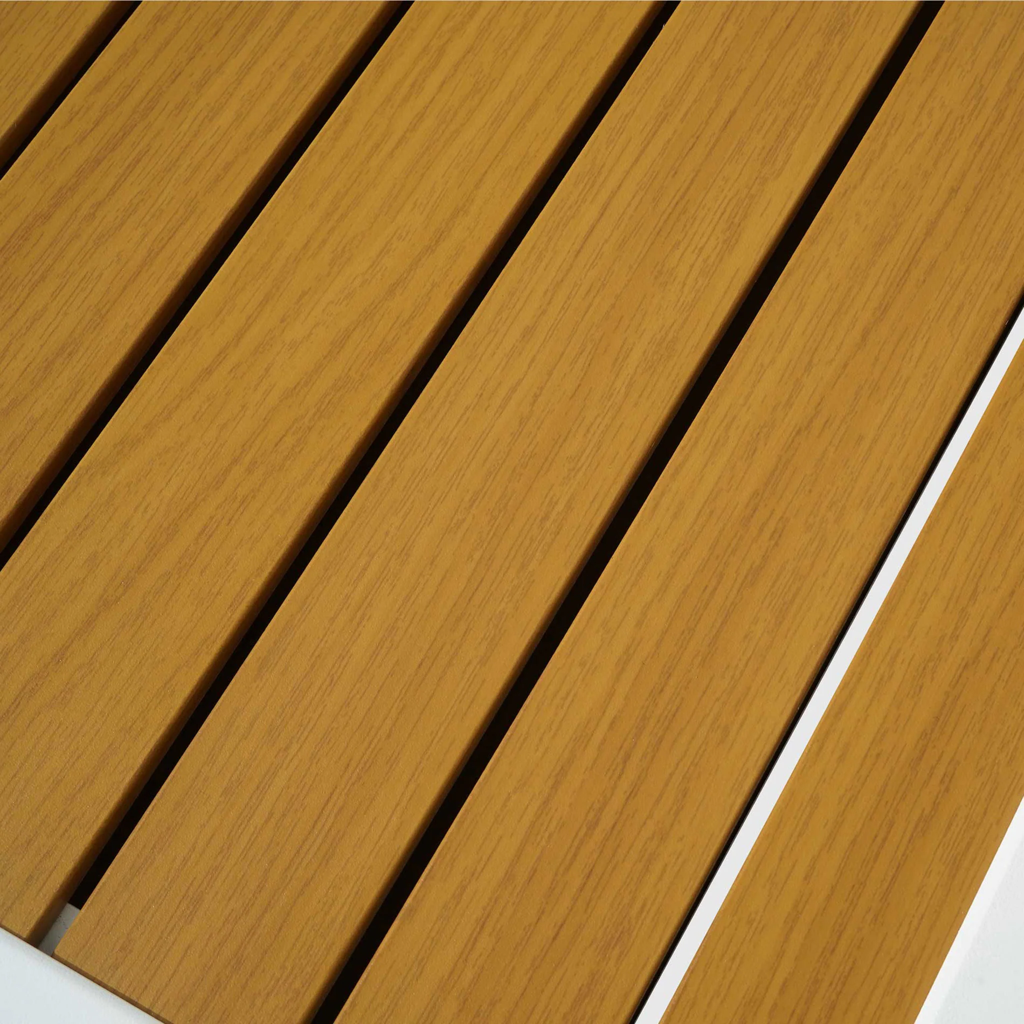 Table de jardin extensible 12 places Aluminium effet bois Murano (200/320 x 100 cm) - Image 6