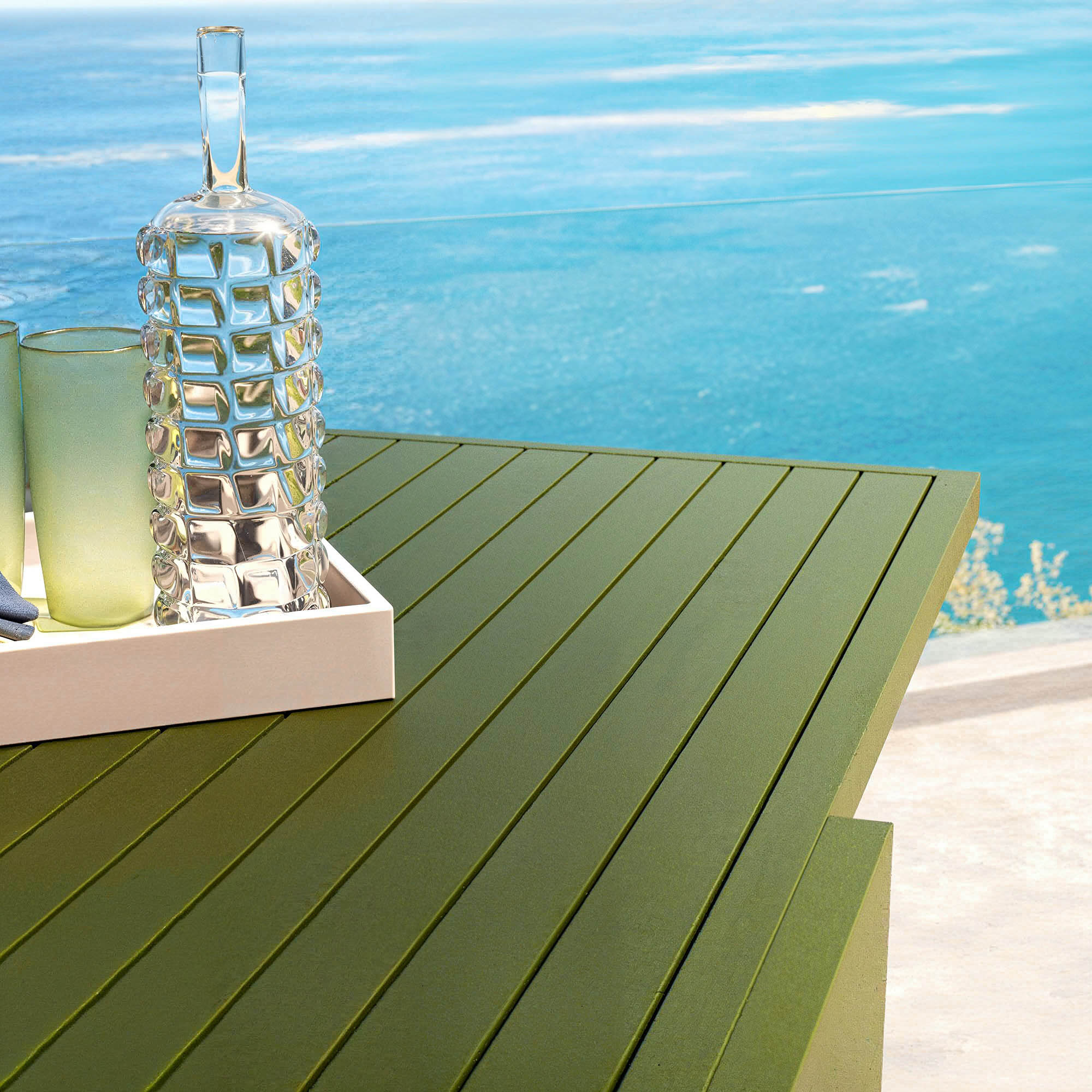 Table de jardin extensible 10 places Aluminium Murano (270 x 90 cm) - Image 16