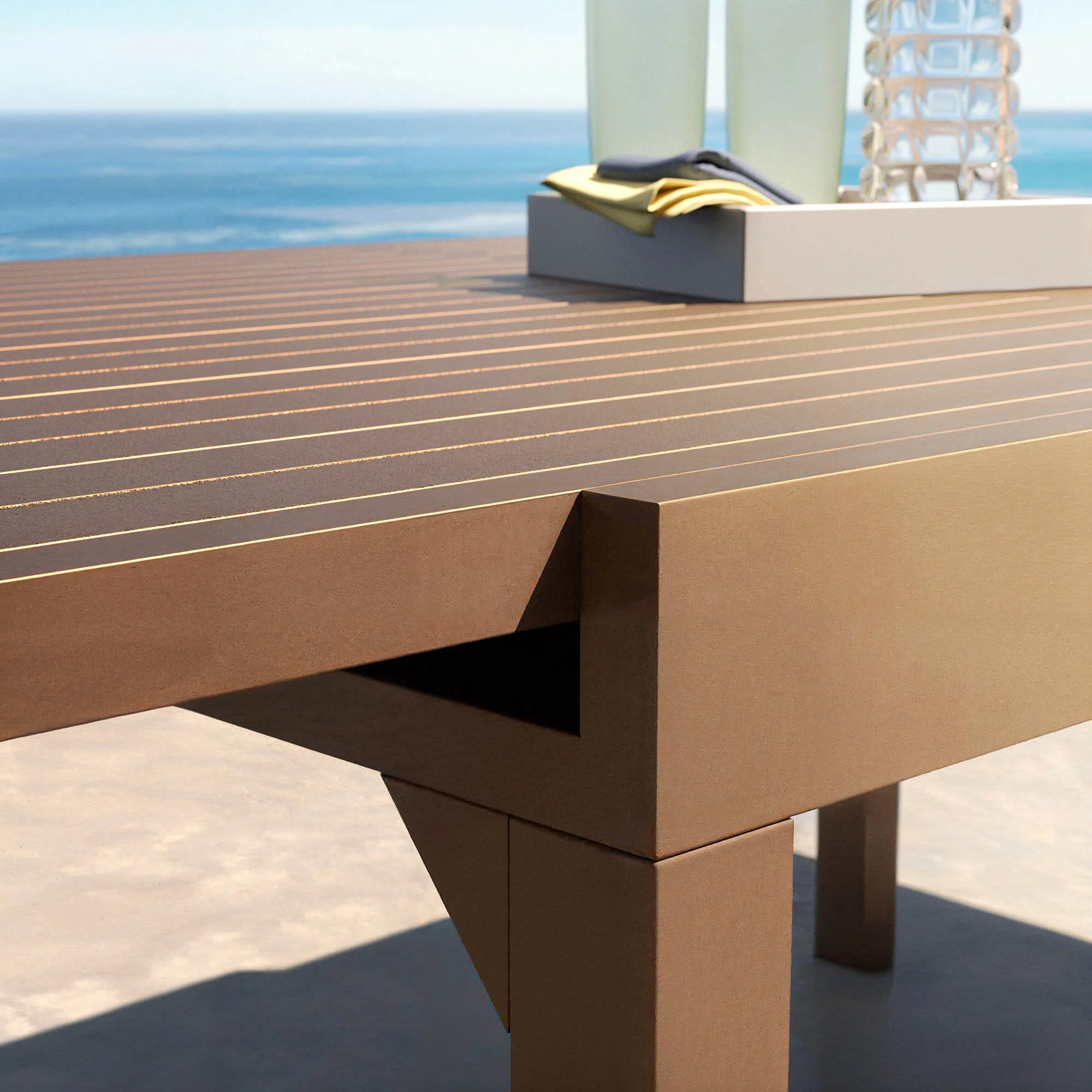 Table de jardin extensible 10 places Aluminium Murano (270 x 90 cm) - Image 26
