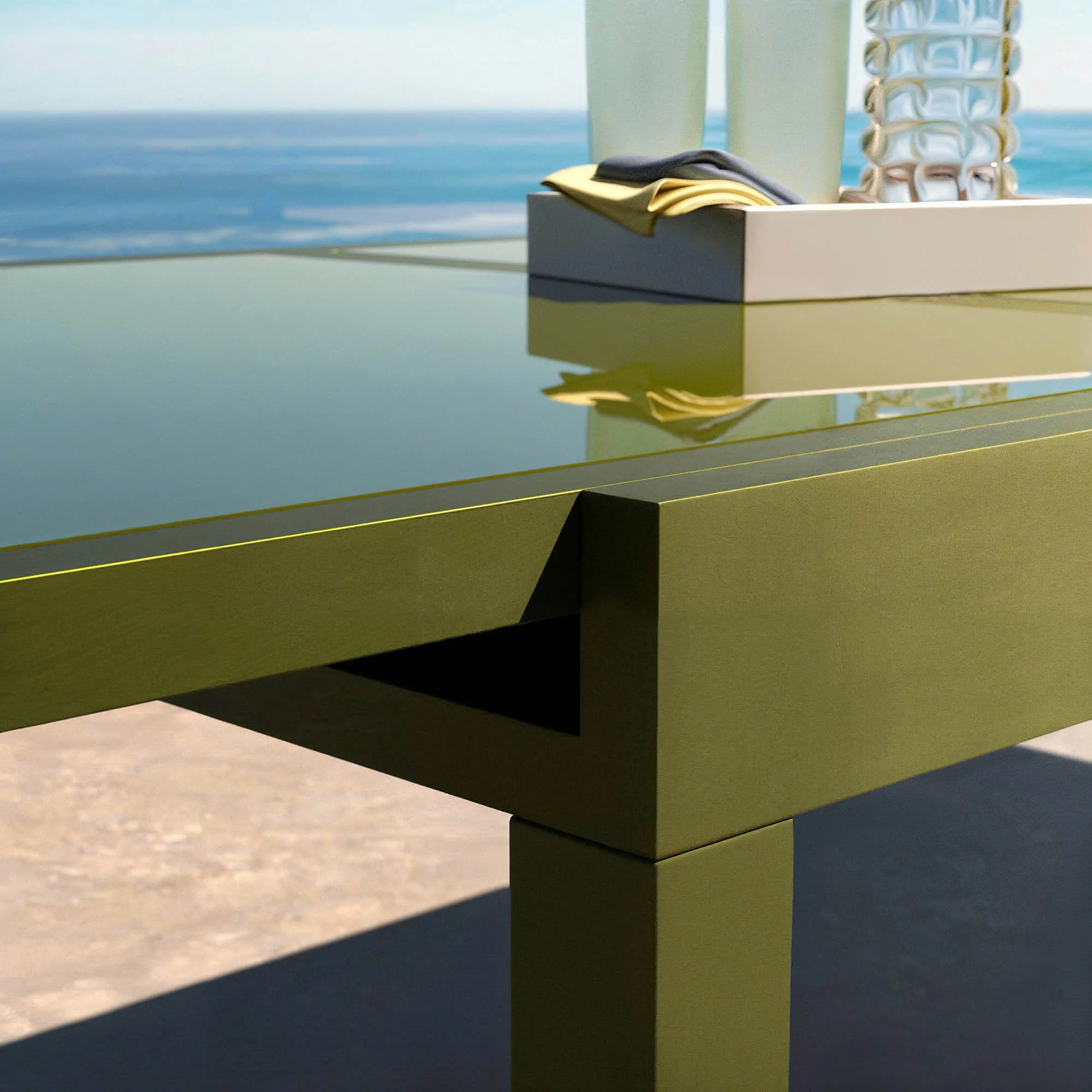 Table de jardin extensible 12 places en verre Murano (320 x 100 cm) - Image 18