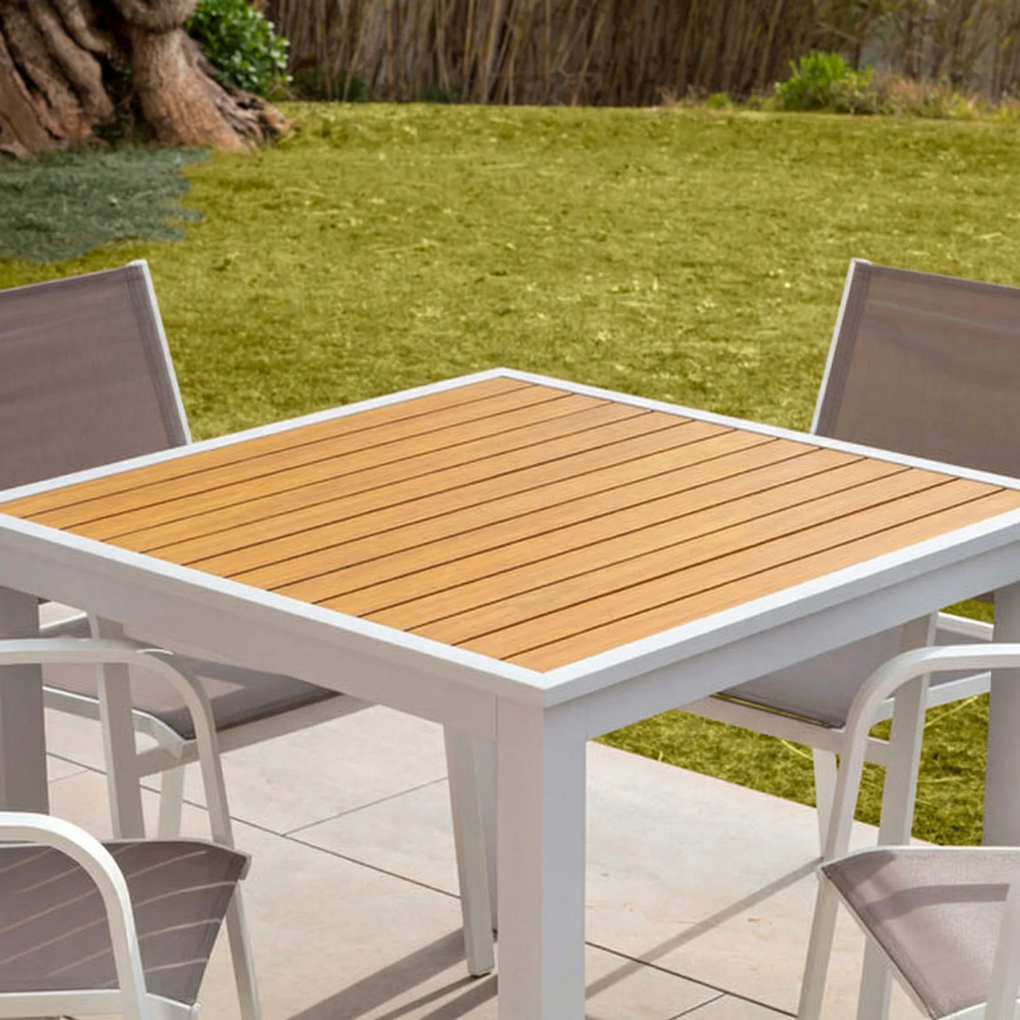Table de jardin fixe Murano (90x90cm) - Image 3