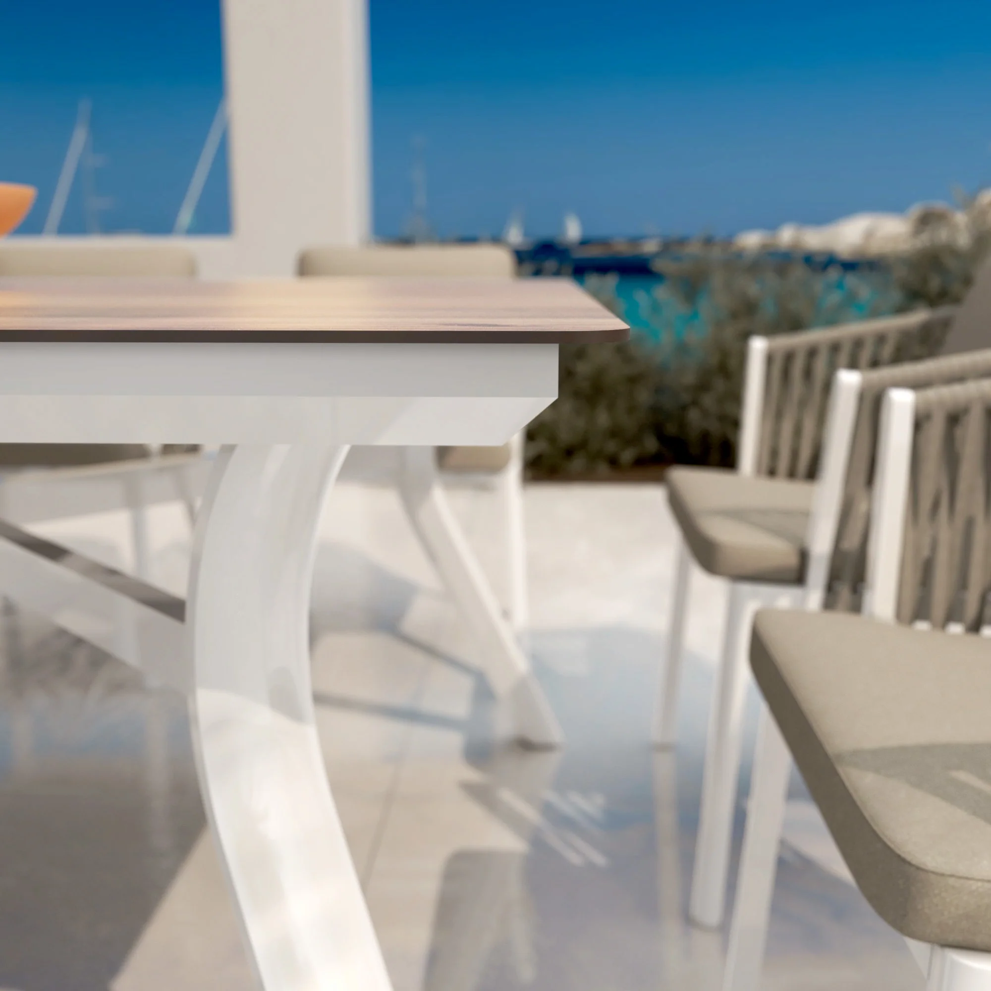 Table de jardin rectangulaire 8 places Amalfi ( 200 x 90 cm) - Image 3
