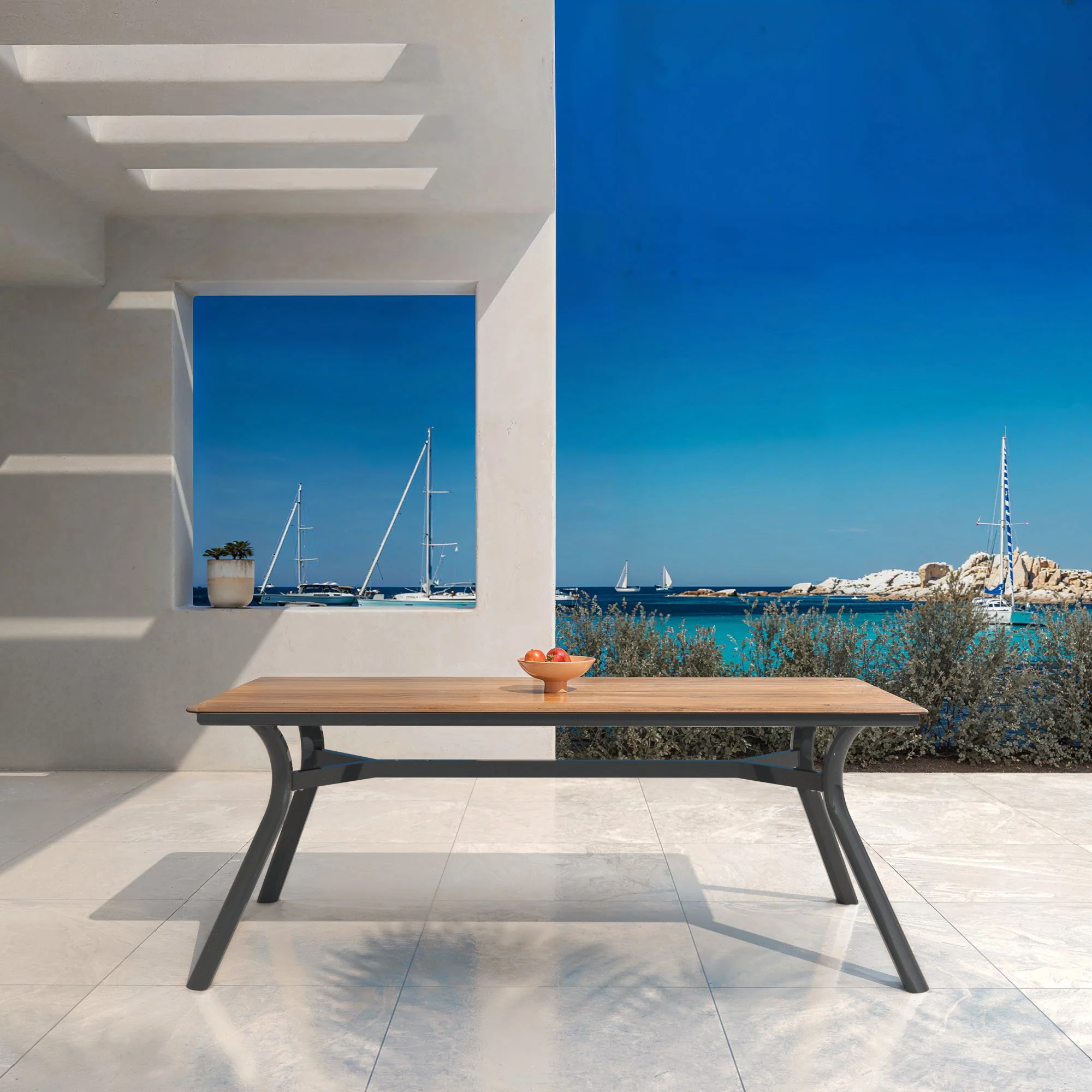 Table de jardin rectangulaire 8 places Amalfi ( 200 x 90 cm) - Image 6