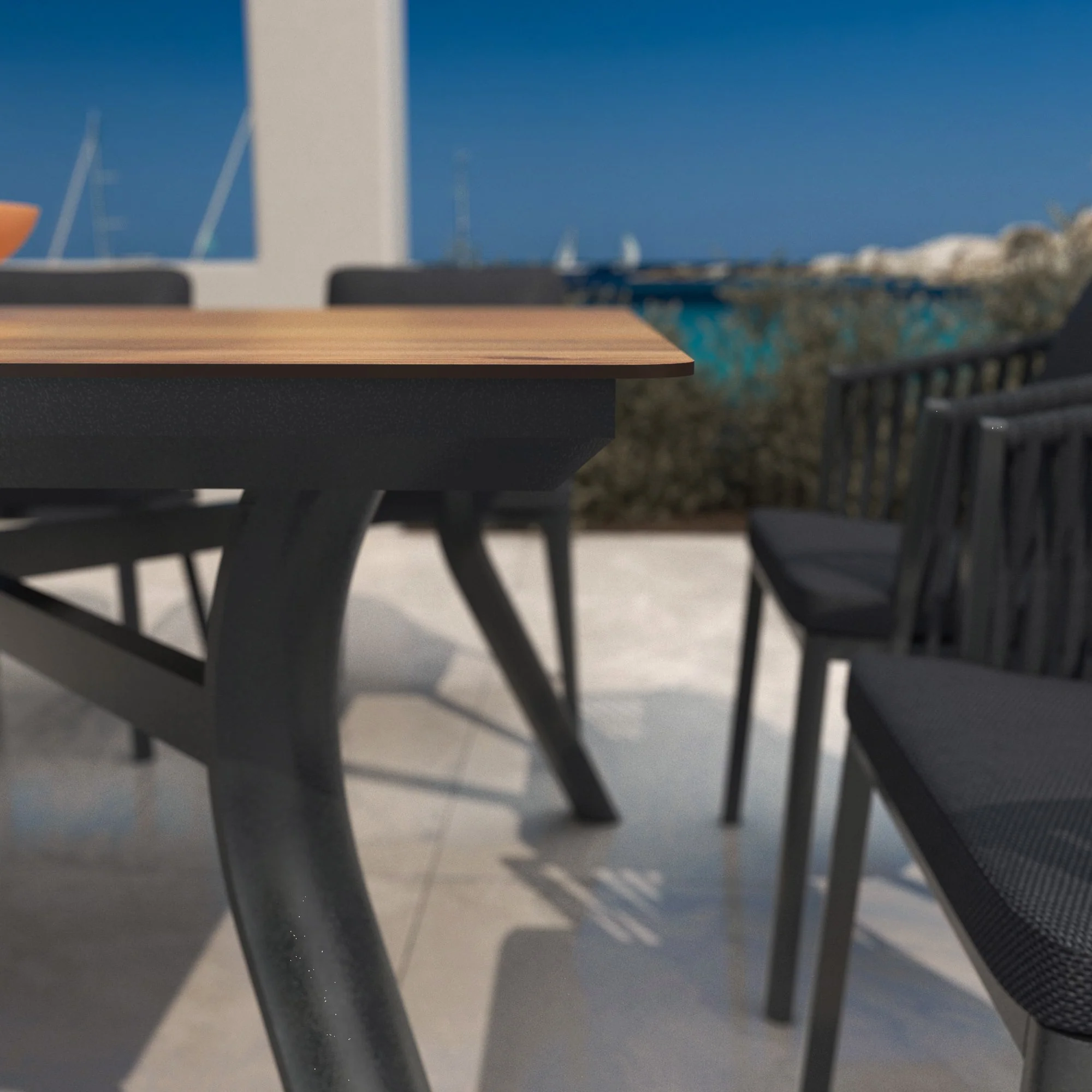 Table de jardin rectangulaire 8 places Amalfi ( 200 x 90 cm) - Image 7
