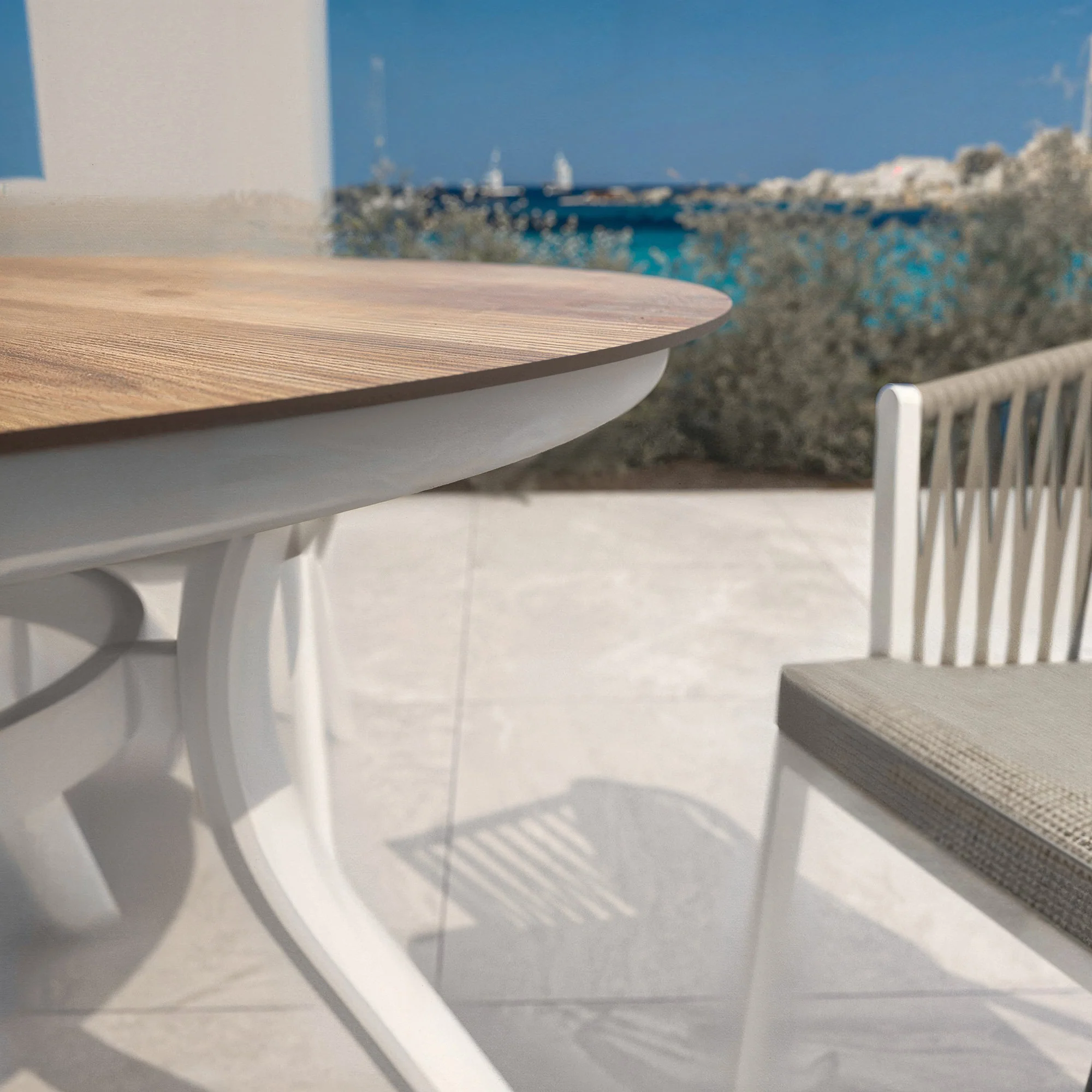 Table de jardin ronde 5 places Amalfi (D120 cm) - Image 3