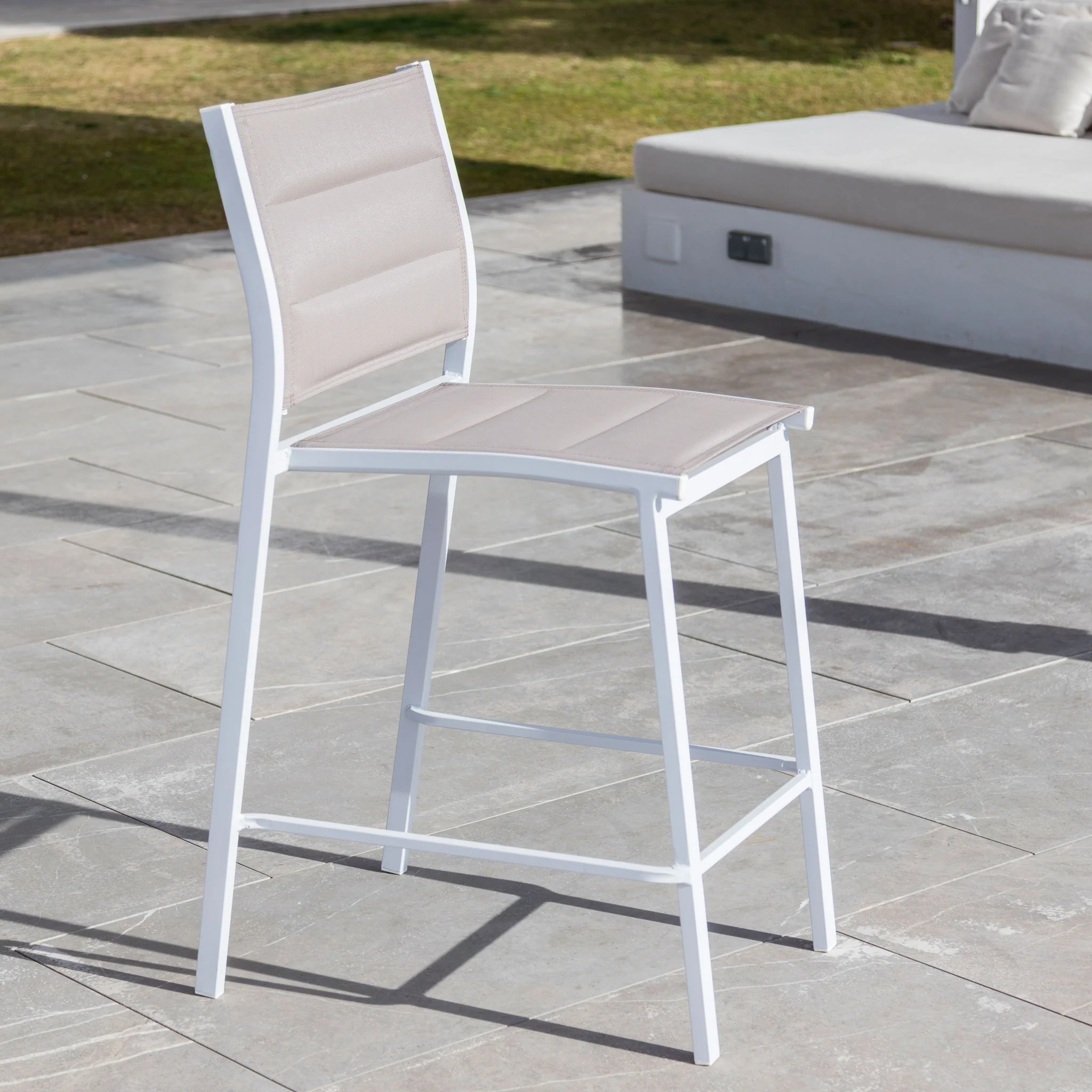 Tabouret de jardin Alu empilable Murano - Image 4